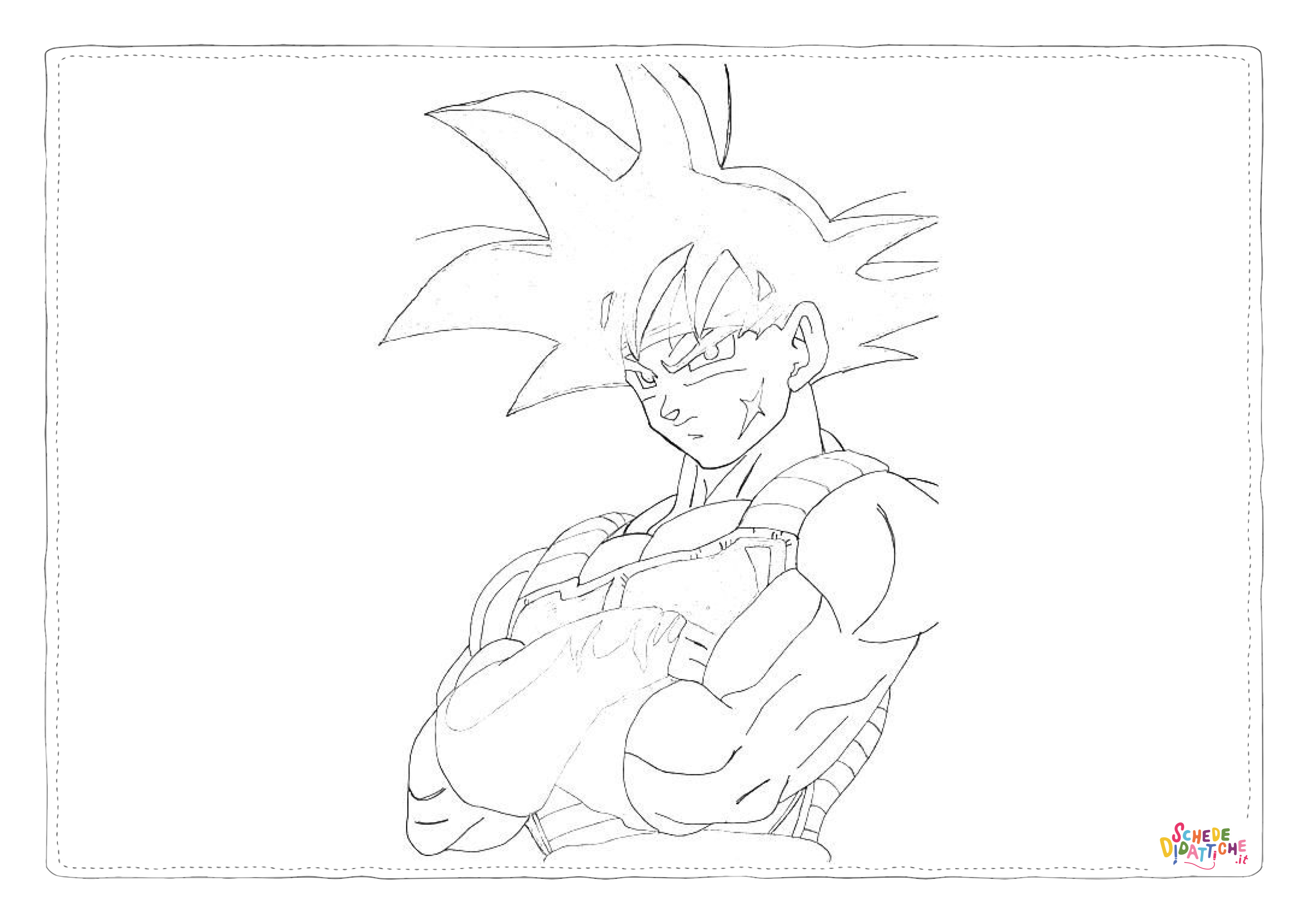 Disegno "Disegno di Dragon Ball da stampare e colorare 4" Disegno di Dragon Ball da stampare e colorare 4