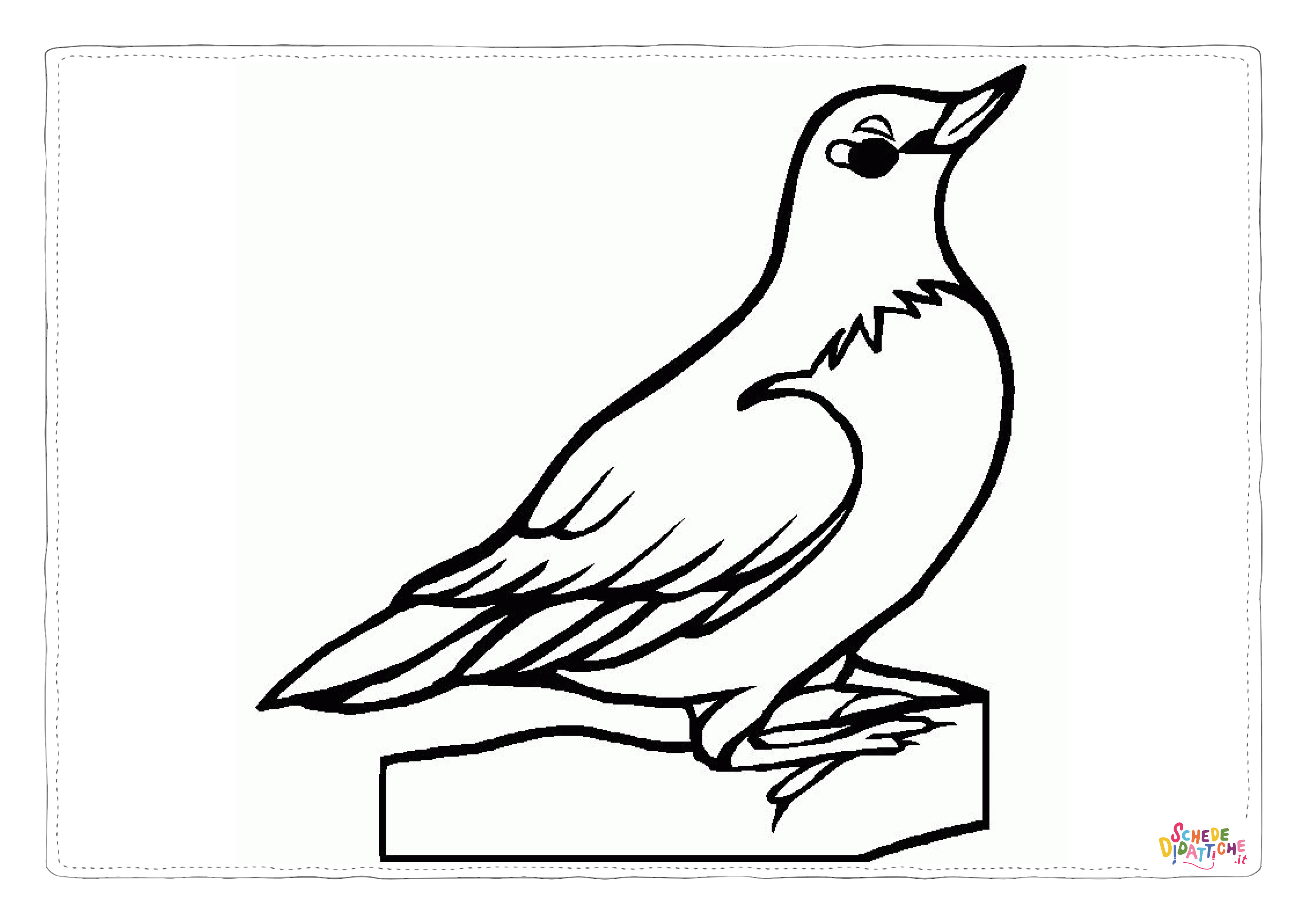 Disegno di colomba da stampare e colorare 37