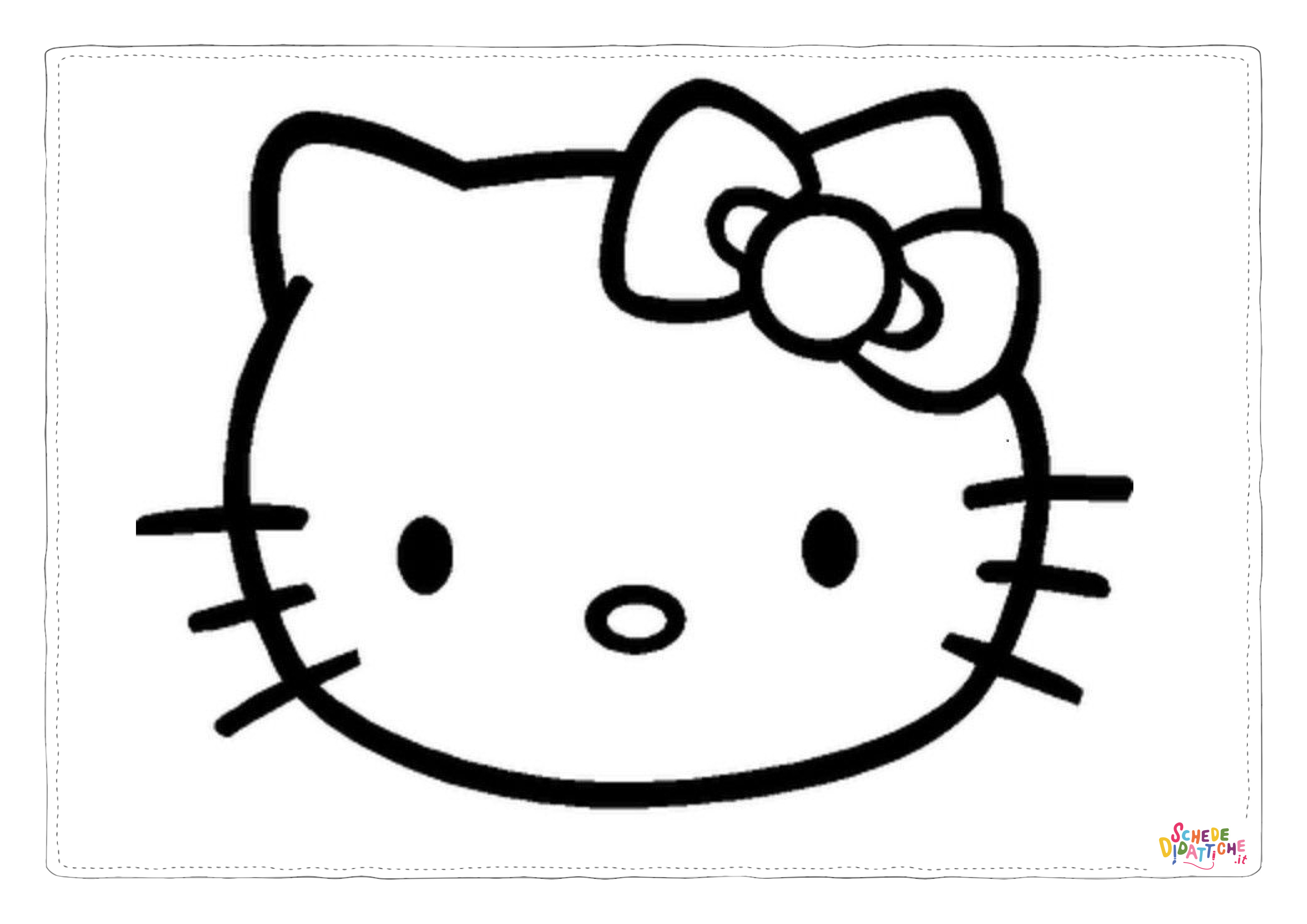 Disegno "Disegno di Hello Kitty da stampare e colorare 77" Disegno di Hello Kitty da stampare e colorare 77