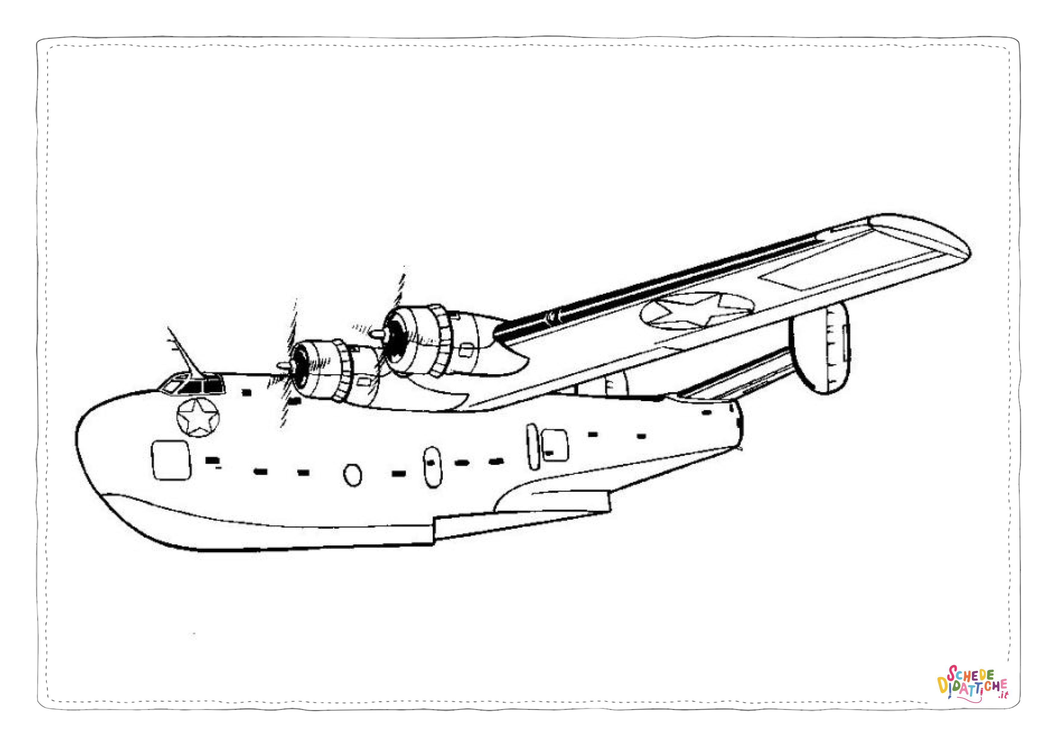 Disegno "Disegno di aereo militare da stampare e colorare 25" Disegno di aereo militare da stampare e colorare 25