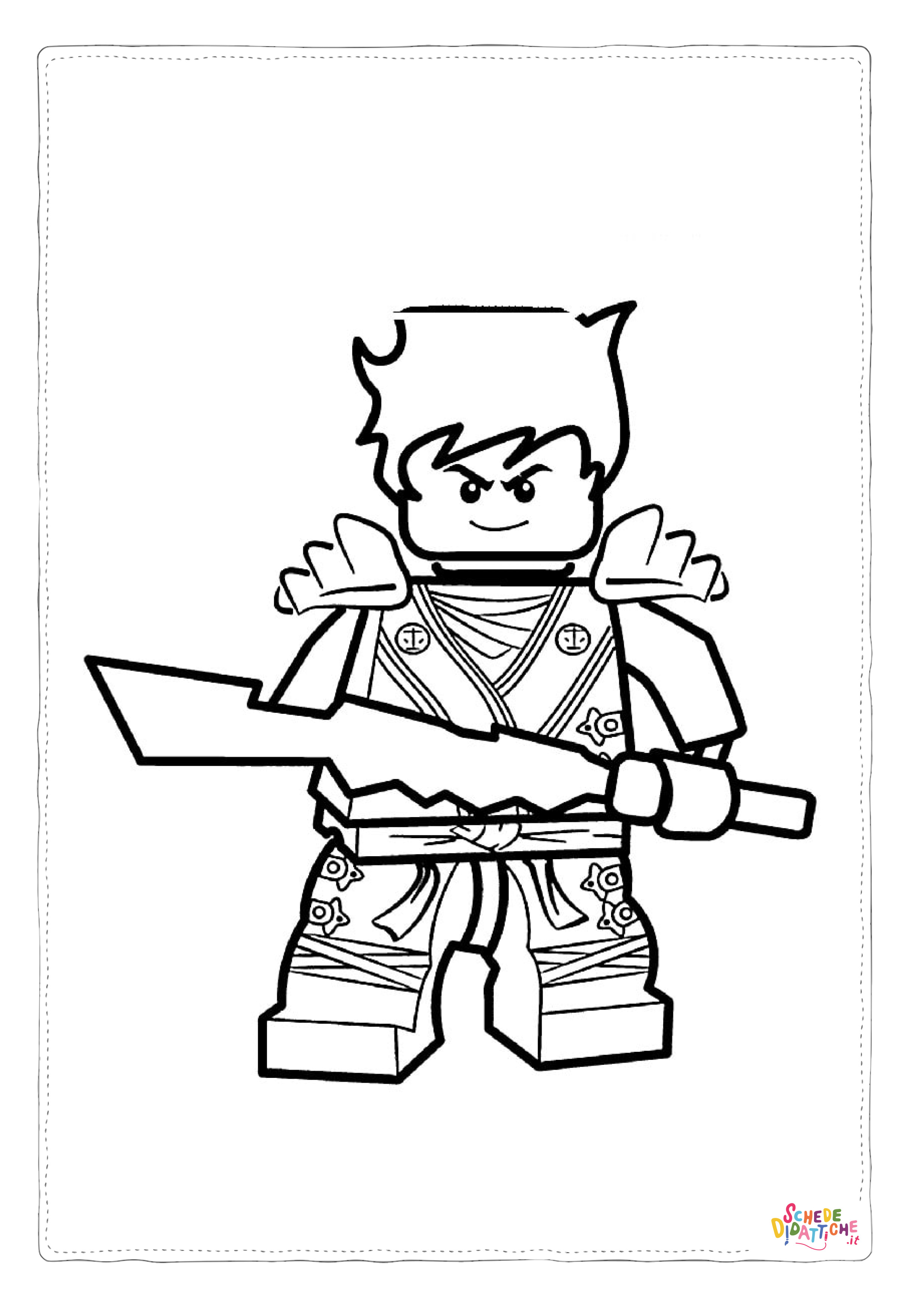 Disegno di Ninja Go da stampare e colorare 51