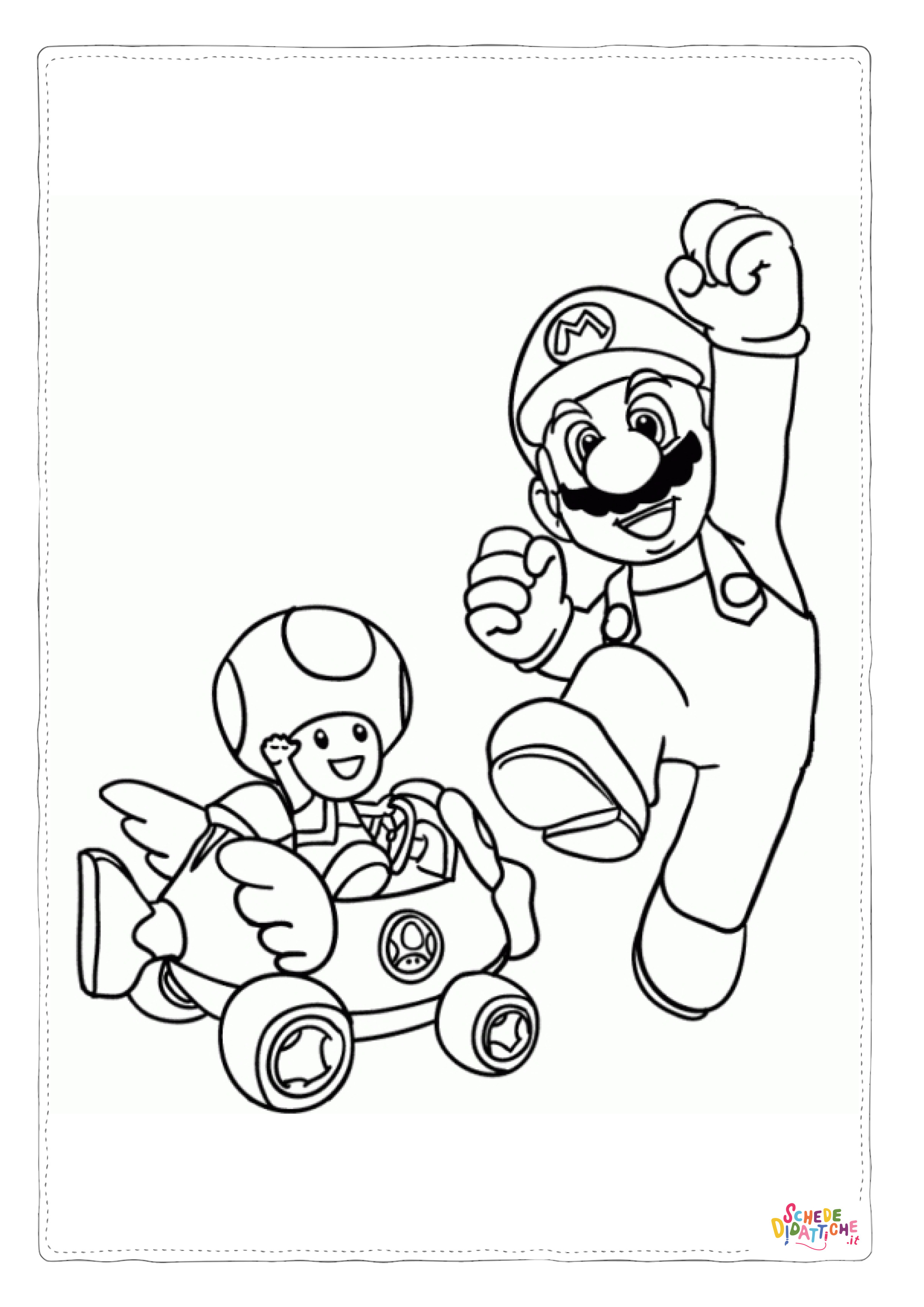 Disegno "Disegno di Super Mario da stampare e colorare 135" Disegno di Super Mario da stampare e colorare 135