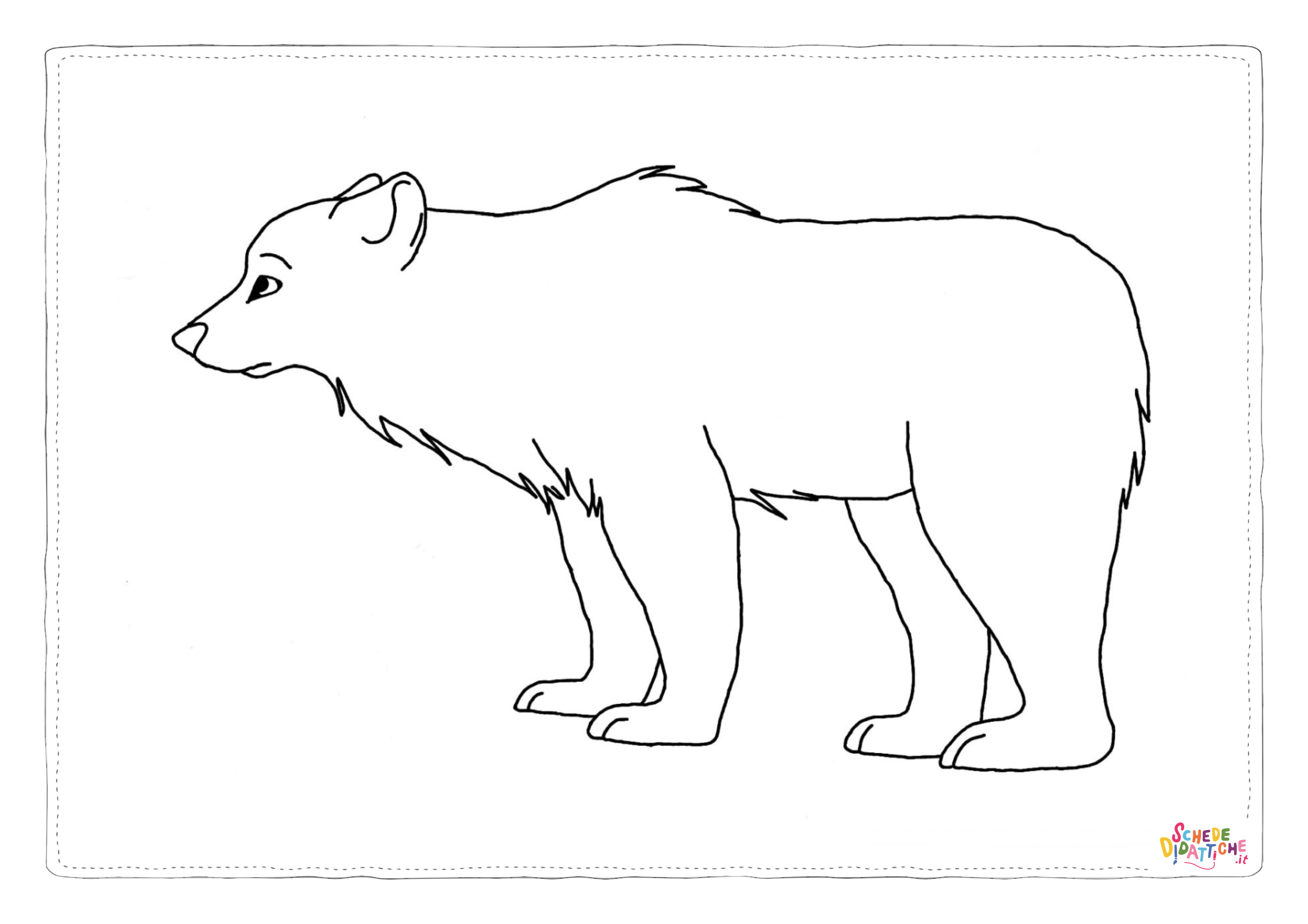 Disegno "Disegno di orso polare da stampare e colorare 16" Disegno di orso polare da stampare e colorare 16