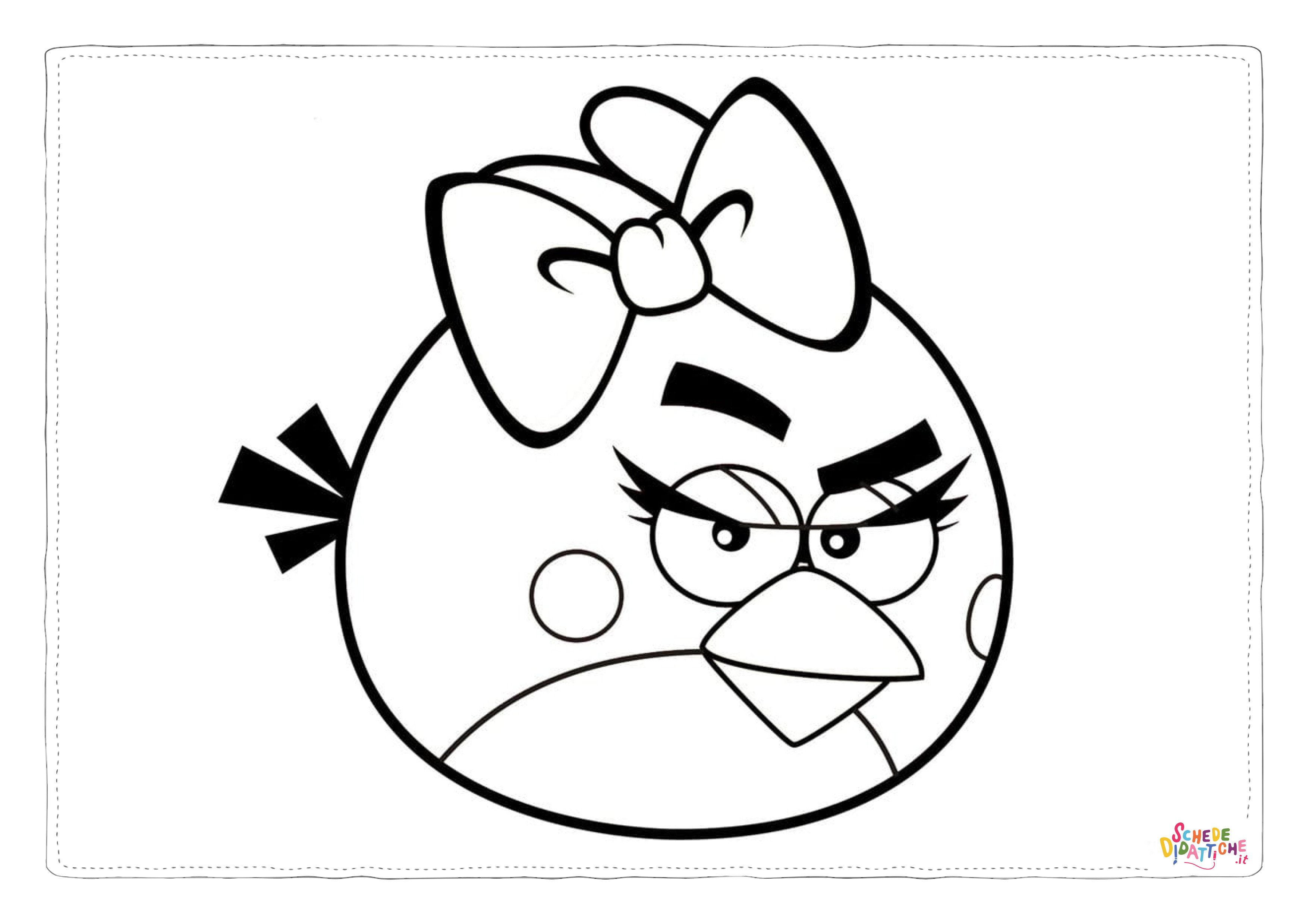 Disegno "Disegno di Angry birds da stampare e colorare 95" Disegno di Angry birds da stampare e colorare 95