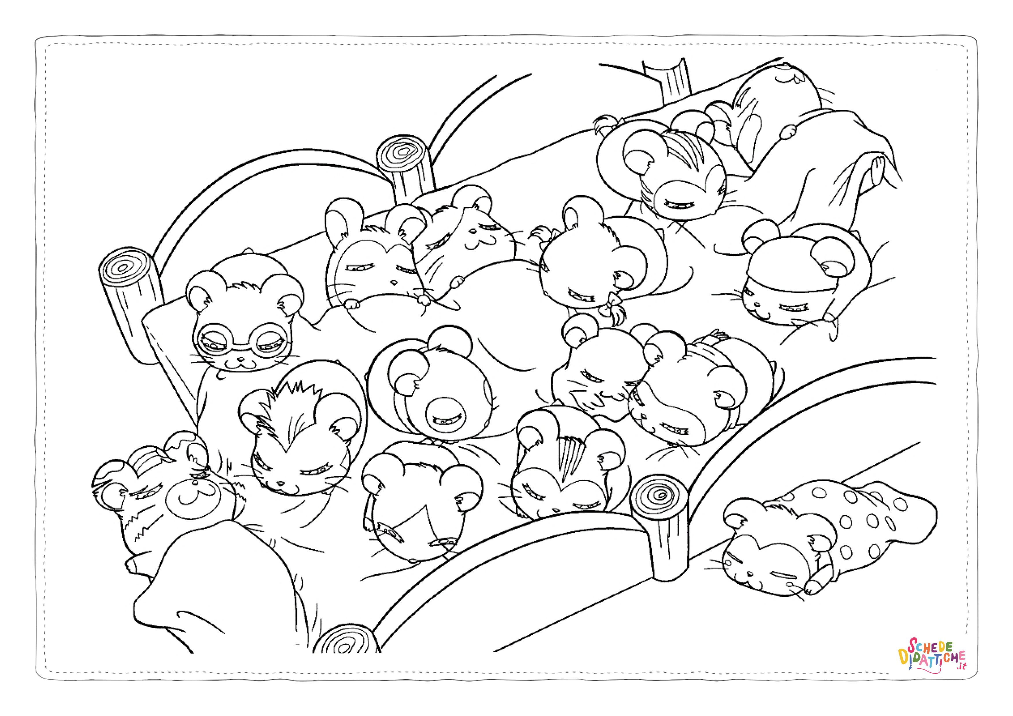 Disegno di Hamtaro da stampare e colorare 15