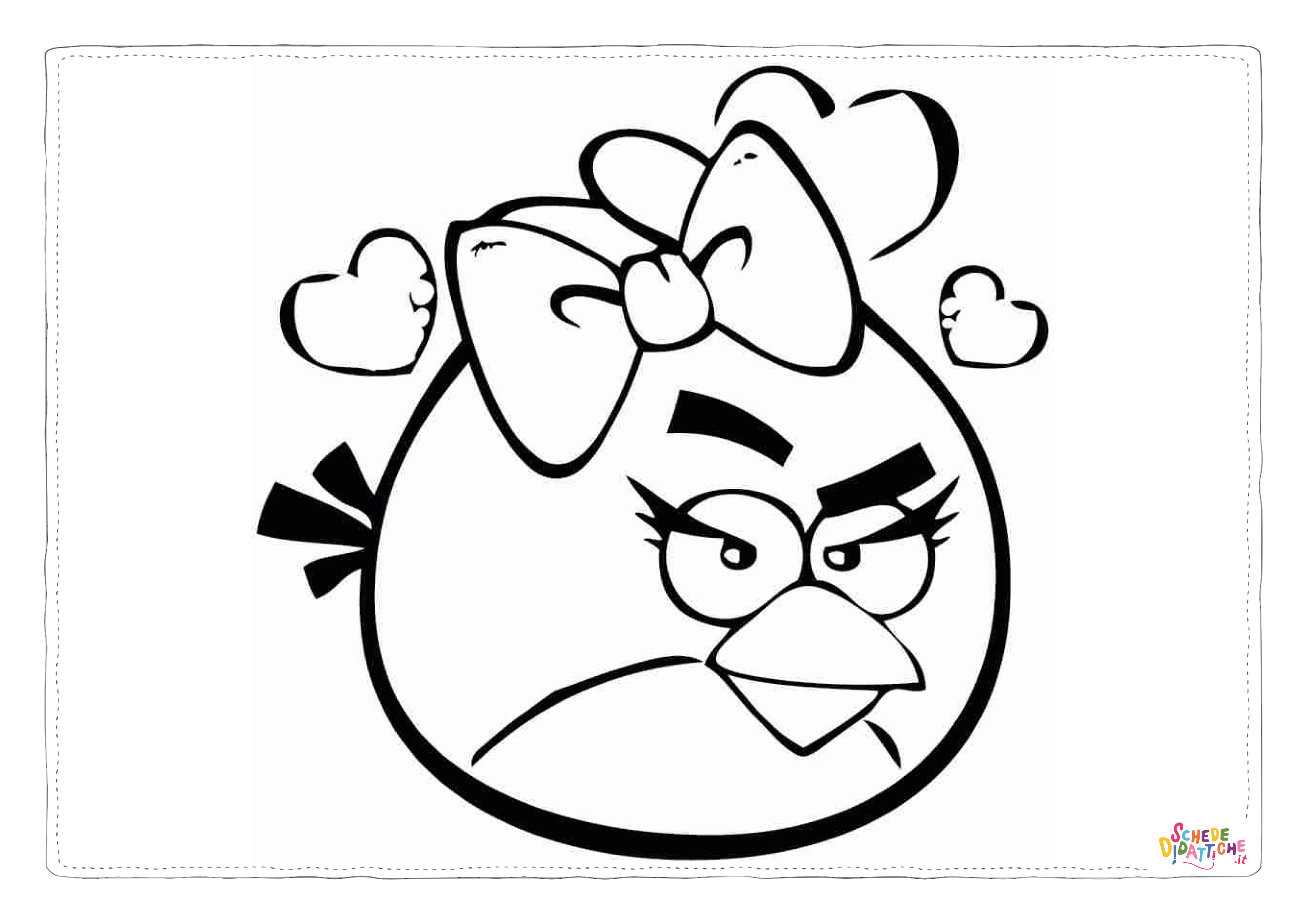 Disegno "Disegno di Angry birds da stampare e colorare 39" Disegno di Angry birds da stampare e colorare 39