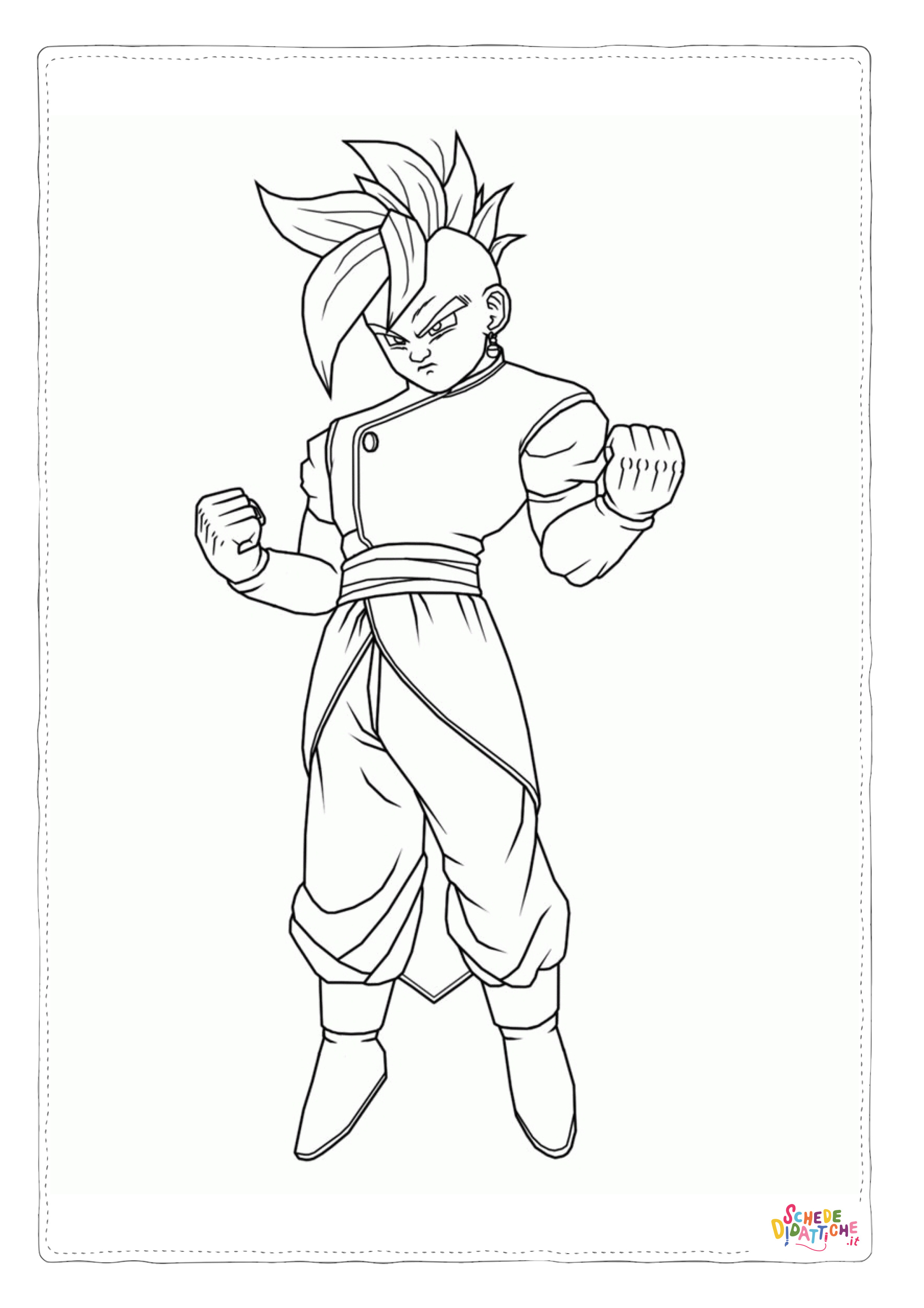 Disegno "Disegno di Dragon Ball da stampare e colorare 13" Disegno di Dragon Ball da stampare e colorare 13