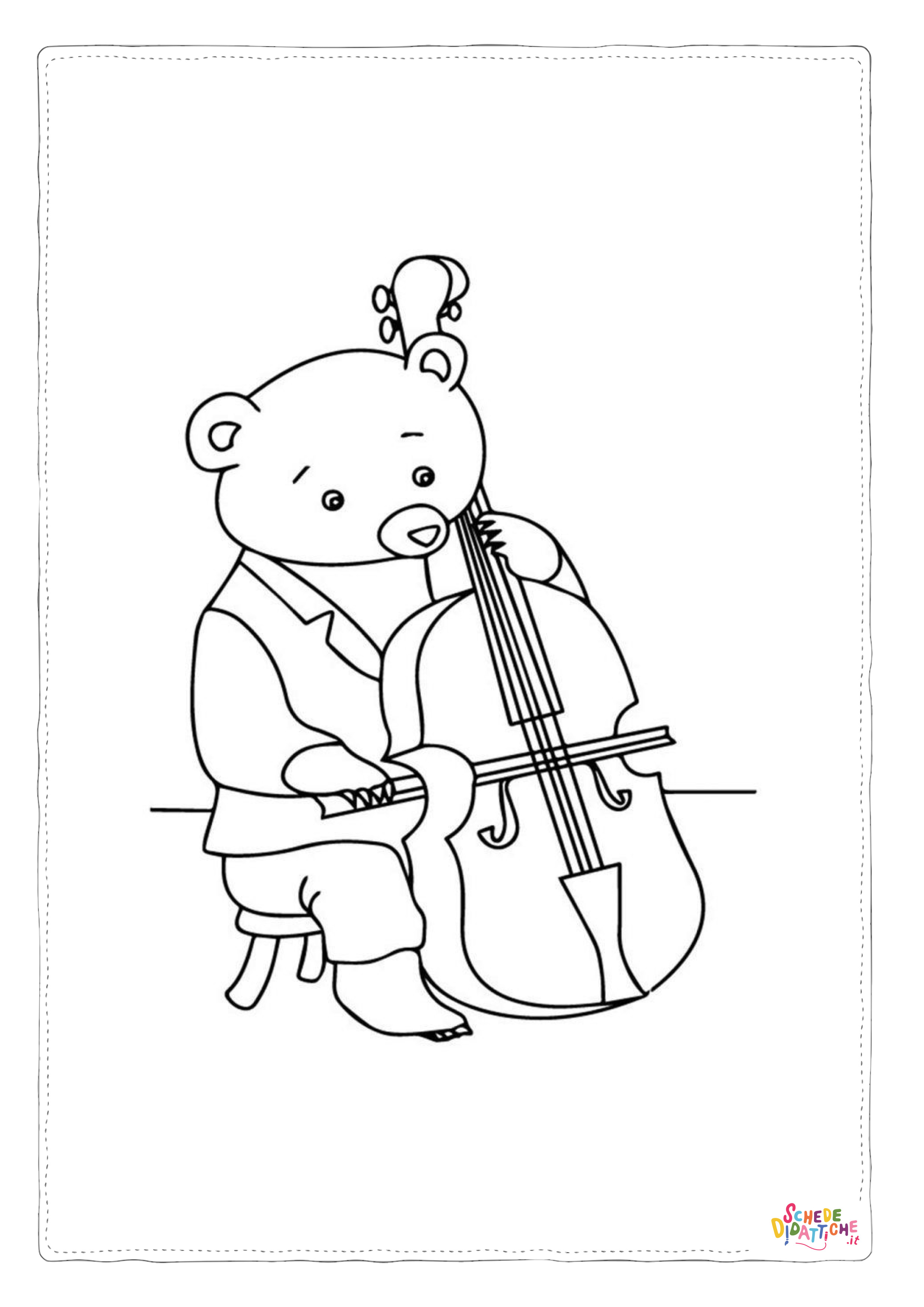 Disegno di musicista da stampare e colorare 14