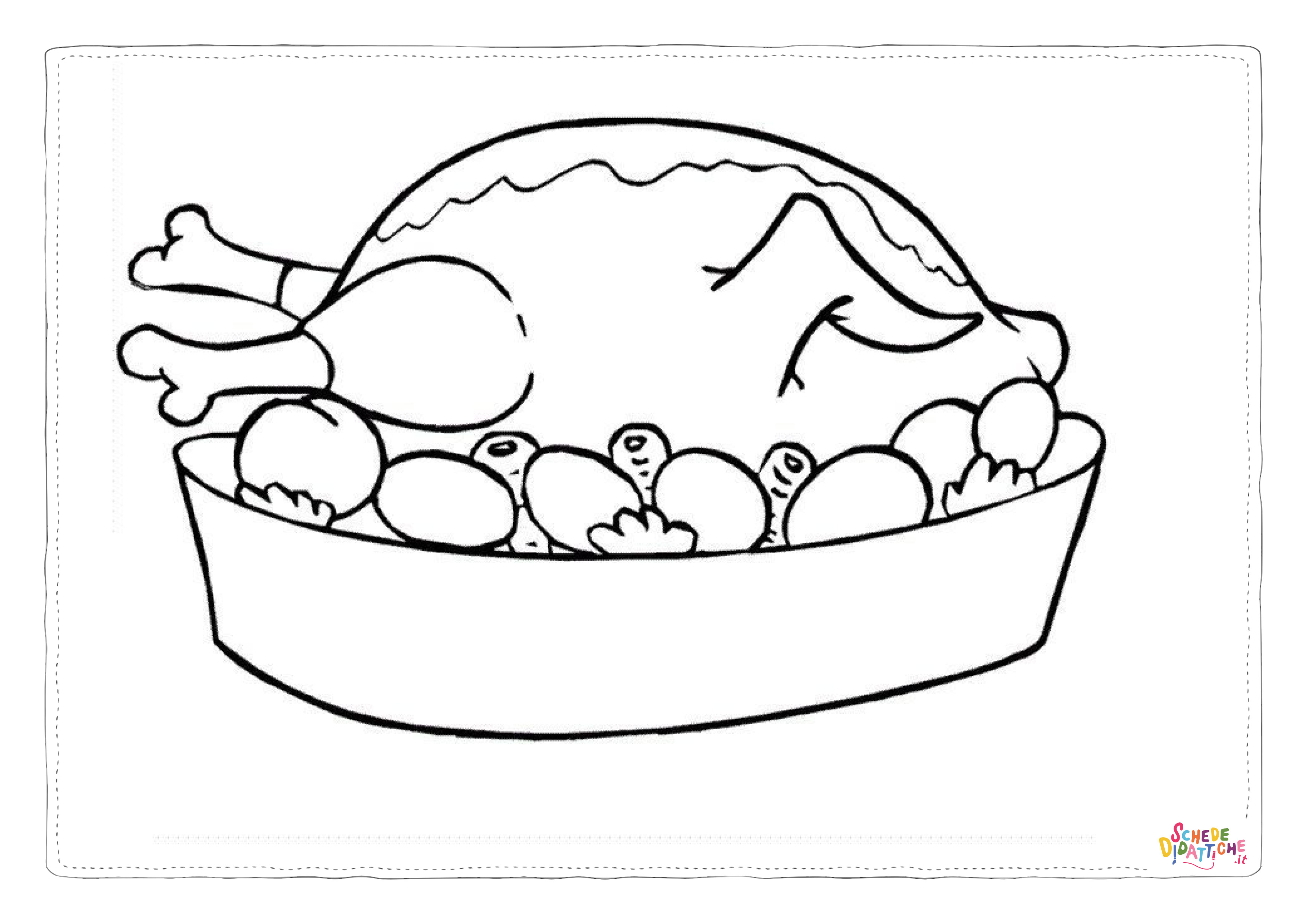 Disegno di carne da stampare e colorare 29