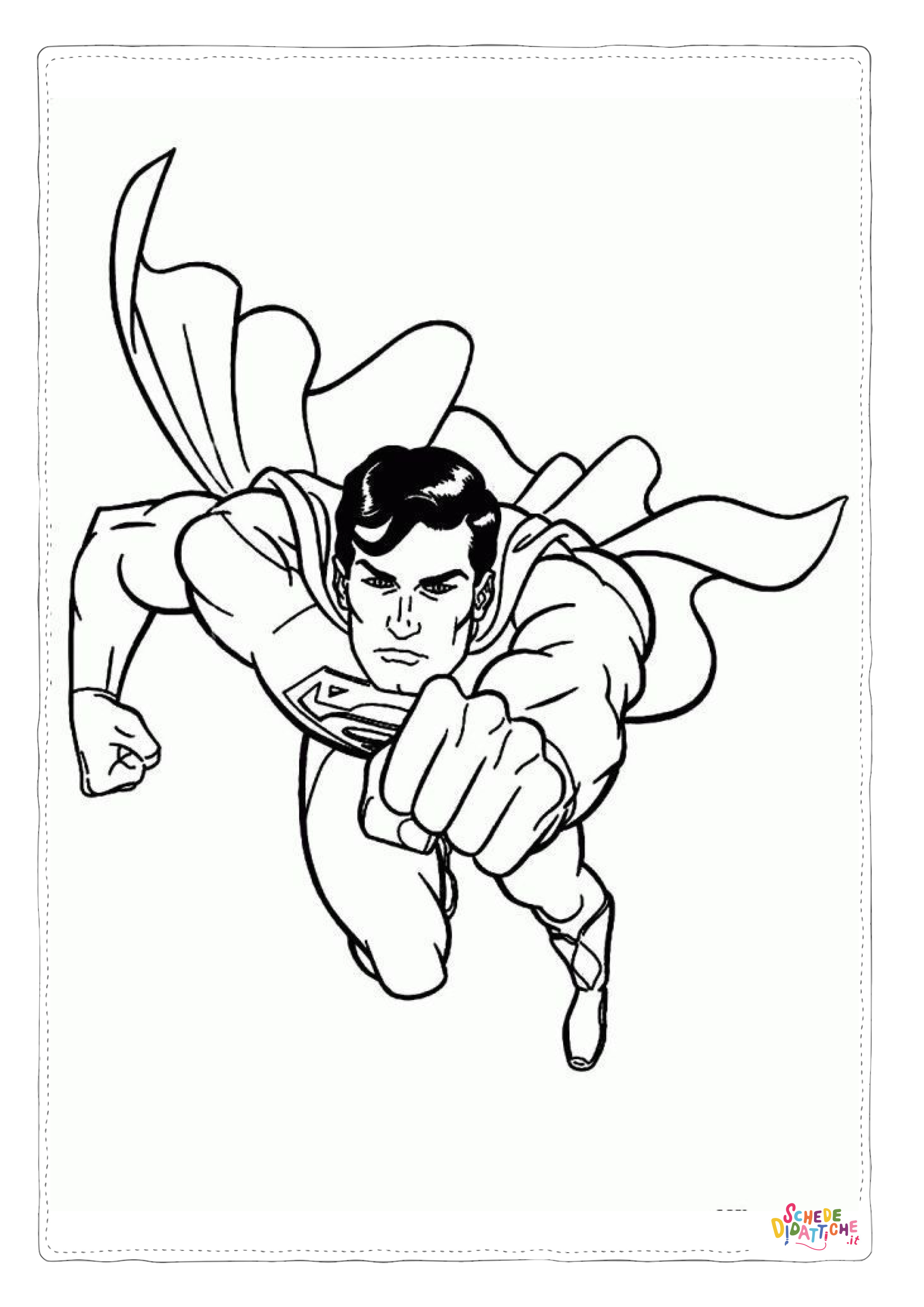 Disegno "Disegno di Superman da stampare e colorare 62" Disegno di Superman da stampare e colorare 62