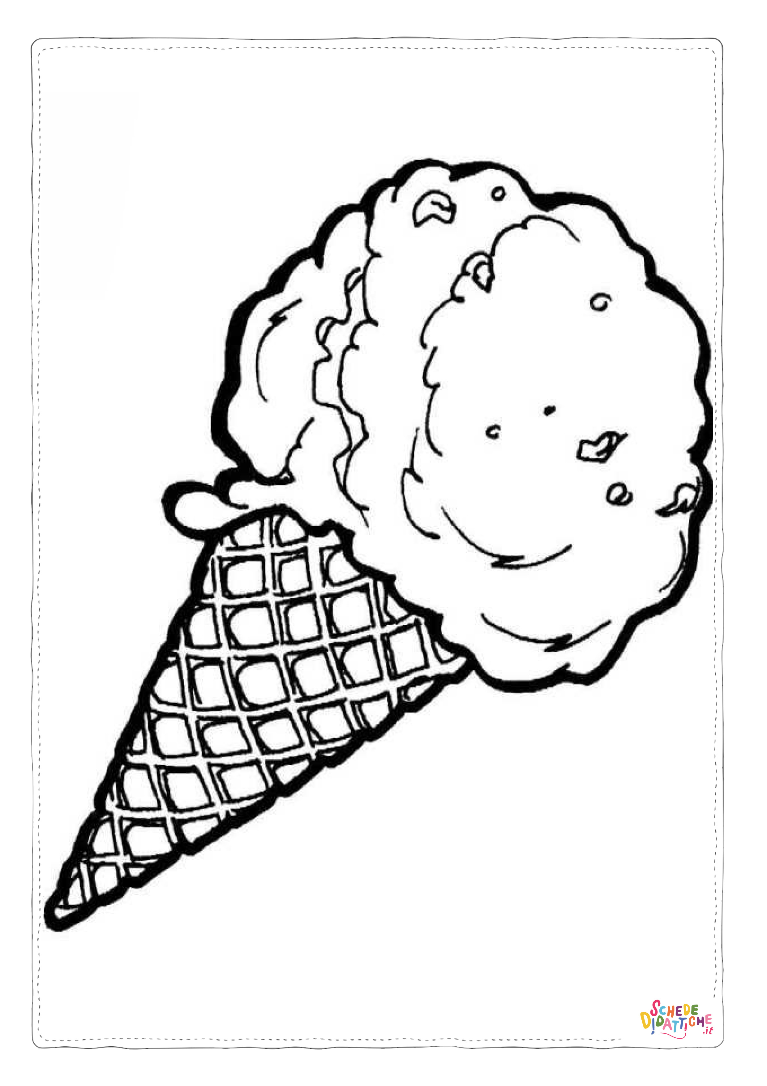 Disegno di gelato da stampare e colorare 17