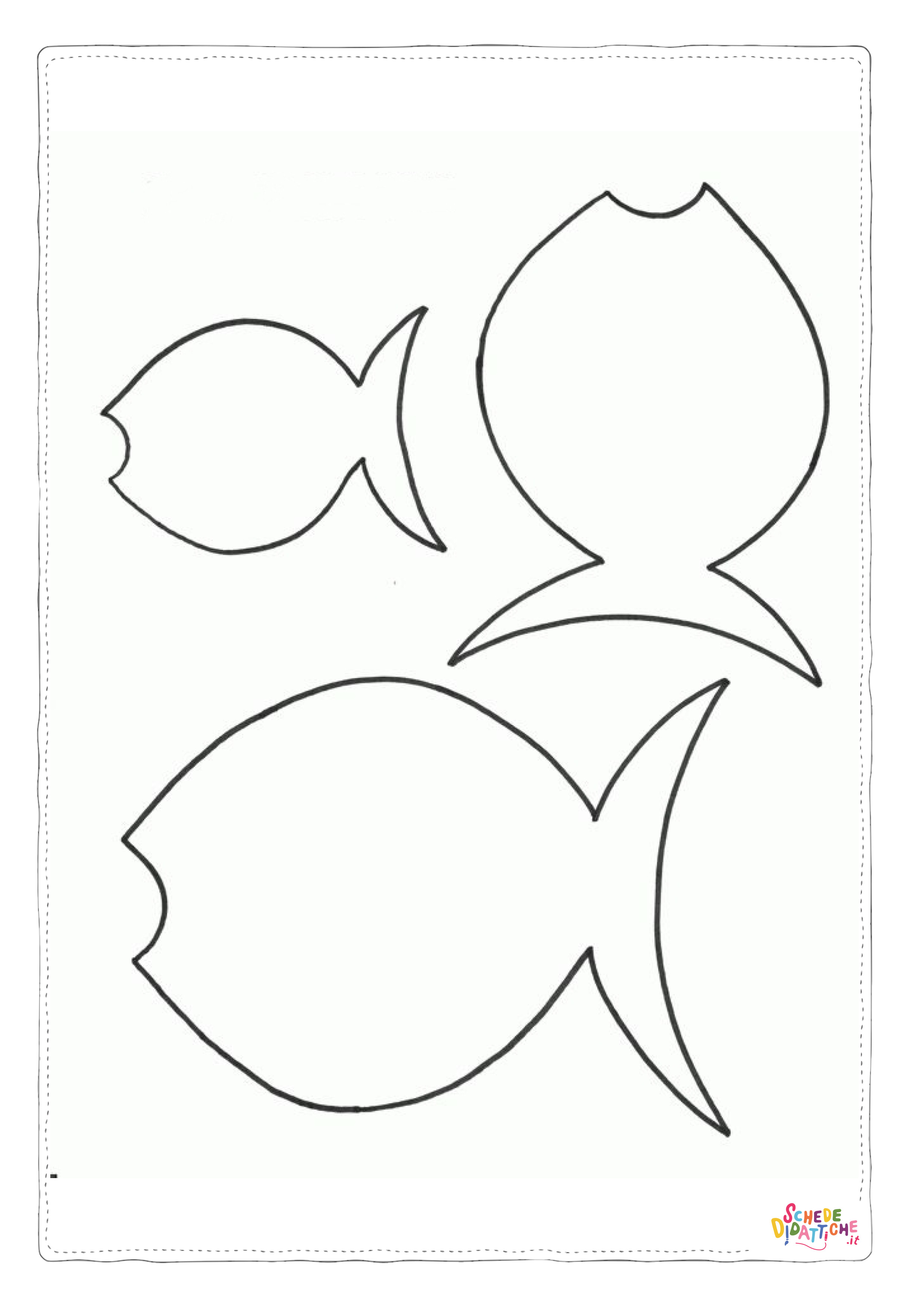 Disegno "Disegno di pesce da stampare e colorare 242" Disegno di pesce da stampare e colorare 242