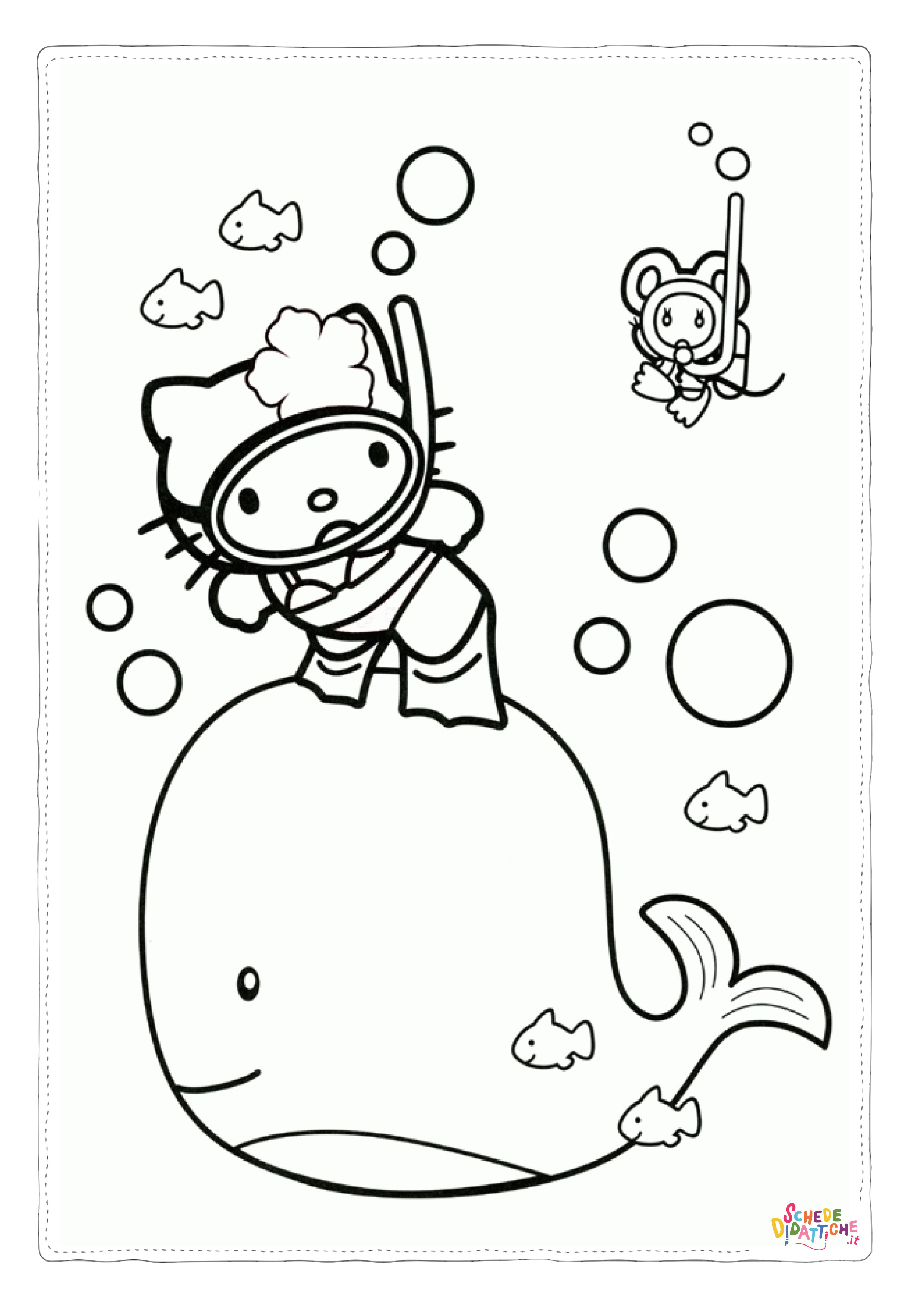 Disegno "Disegno di Hello Kitty da stampare e colorare 29" Disegno di Hello Kitty da stampare e colorare 29