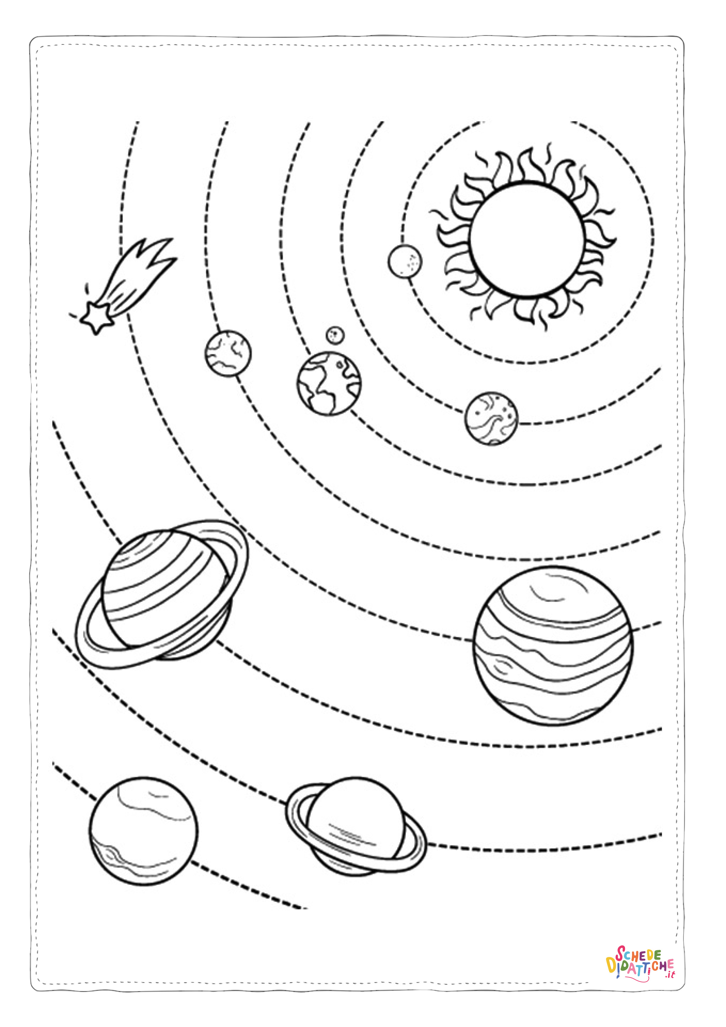 Disegno "Disegno di pianeta da stampare e colorare 16" Disegno di pianeta da stampare e colorare 16