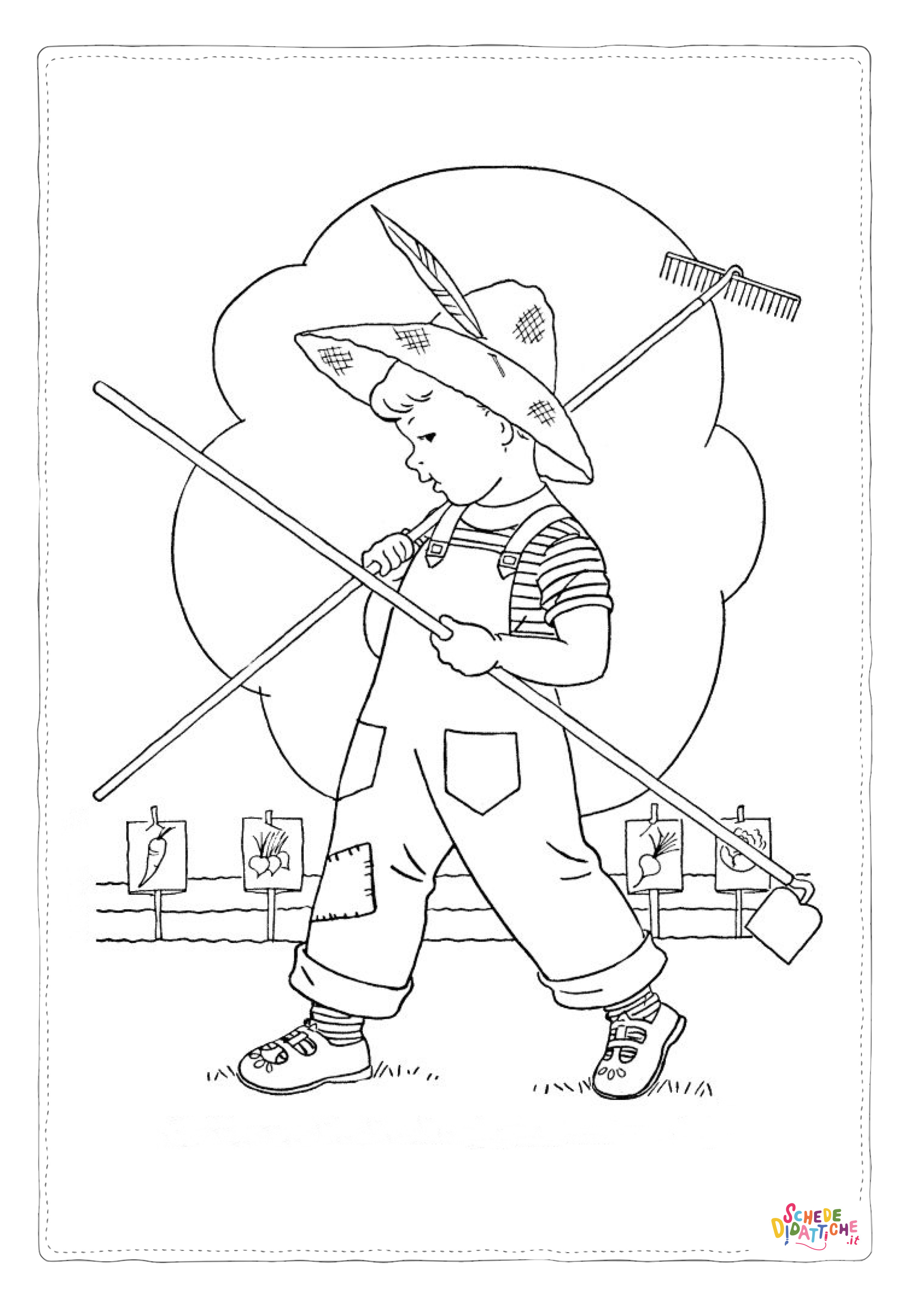 Disegno "Disegno di bambino da stampare e colorare 300" Disegno di bambino da stampare e colorare 300