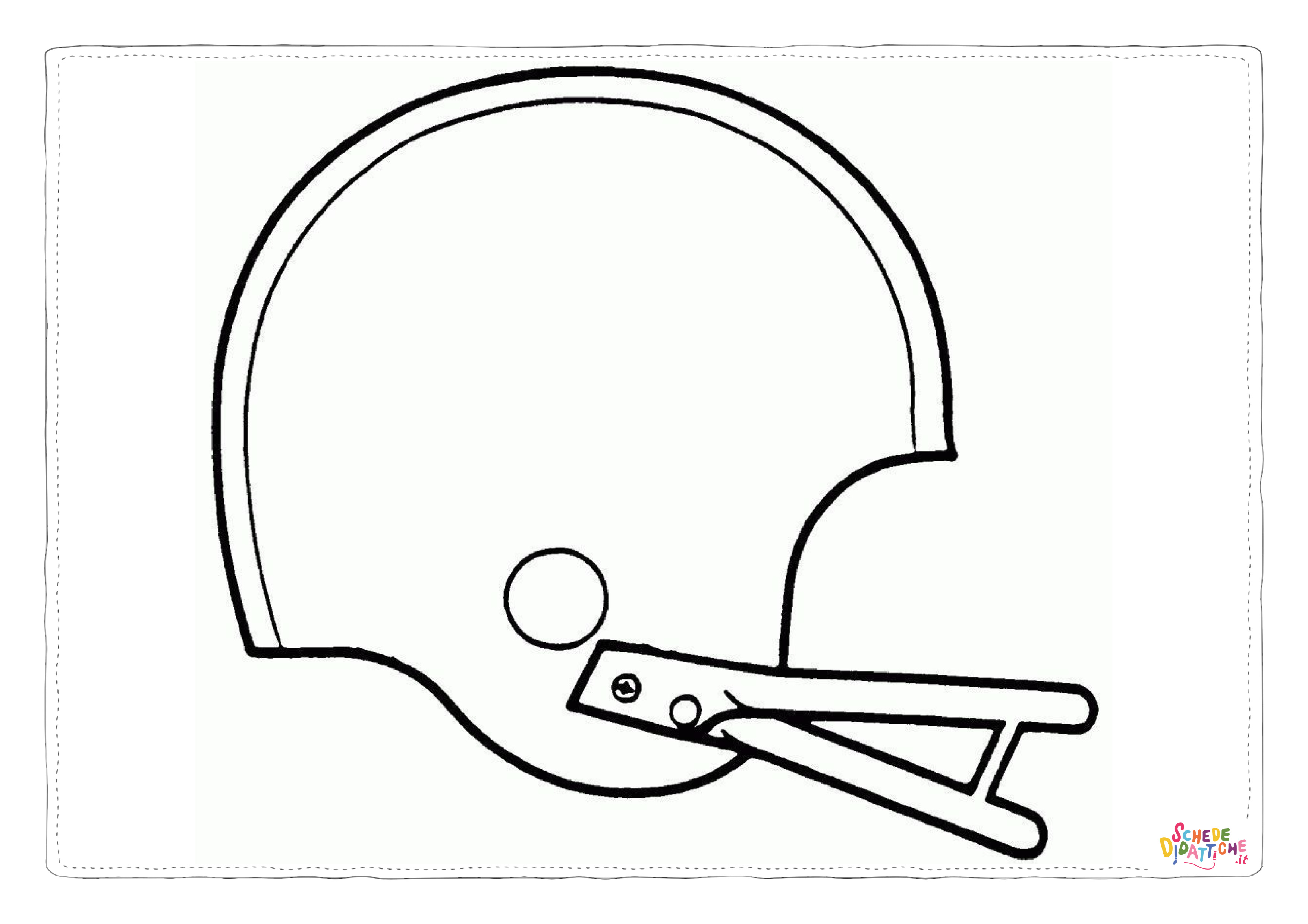 Disegno "Disegno di football americano da stampare e colorare 66" Disegno di football americano da stampare e colorare 66