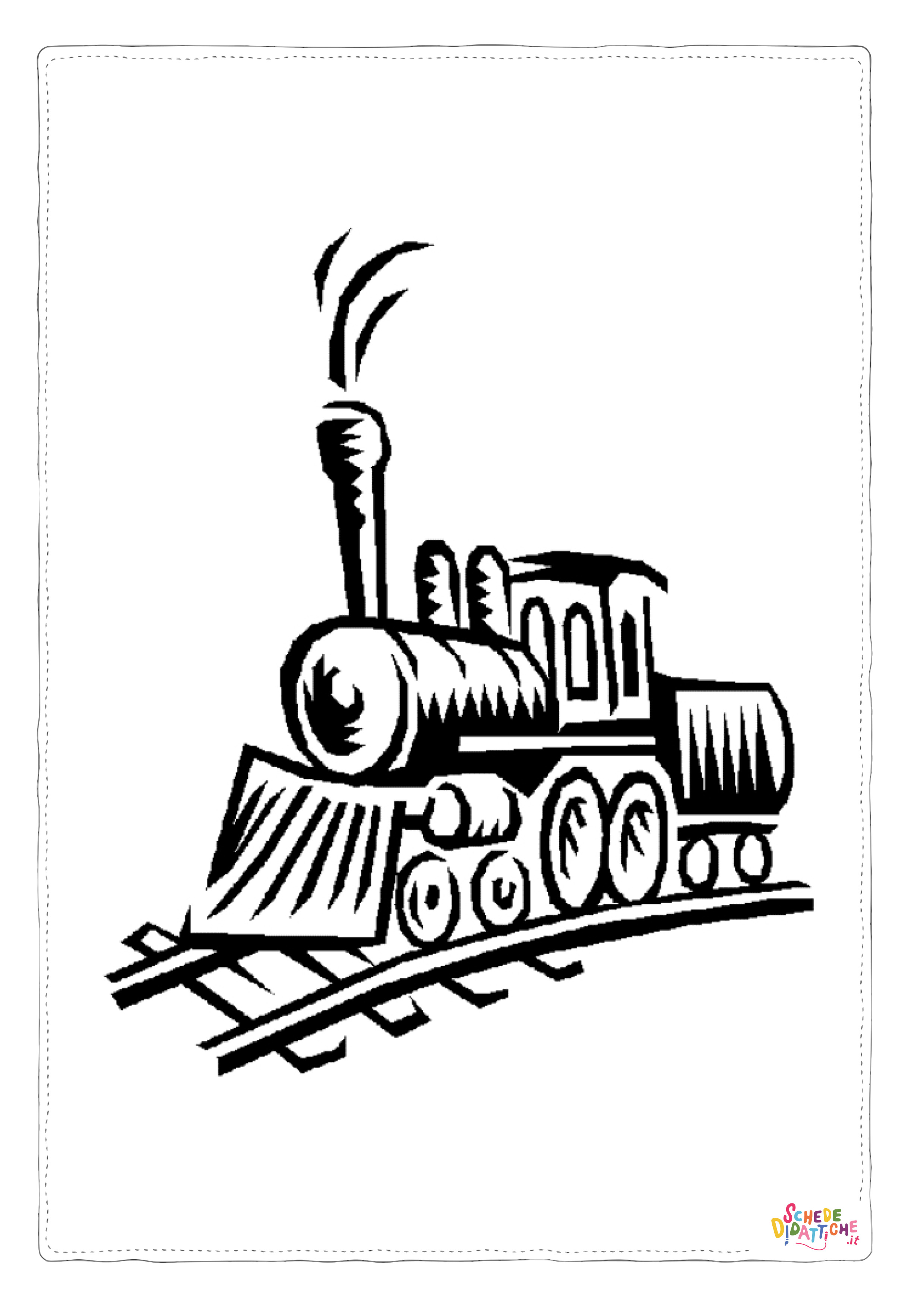 Disegno di treno da stampare e colorare 40