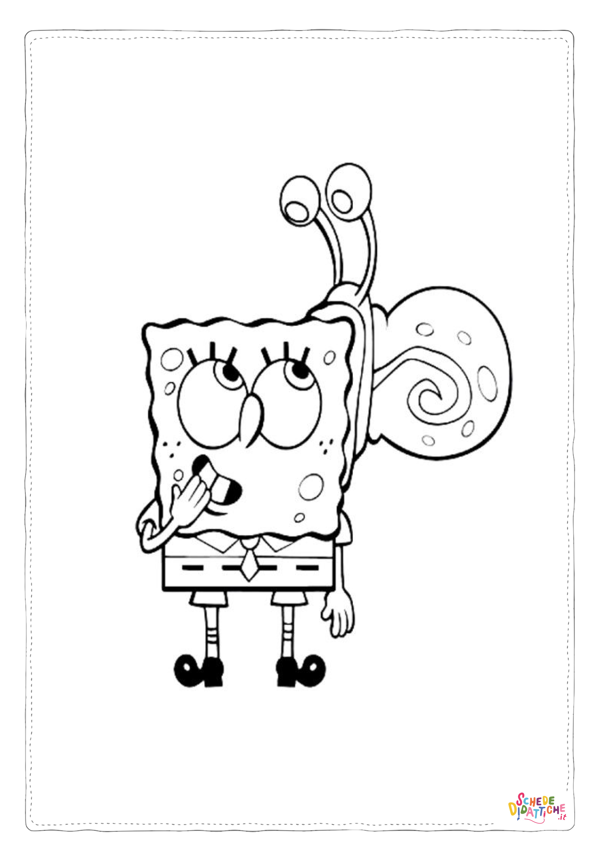 Disegno di Spongebob da stampare e colorare 59