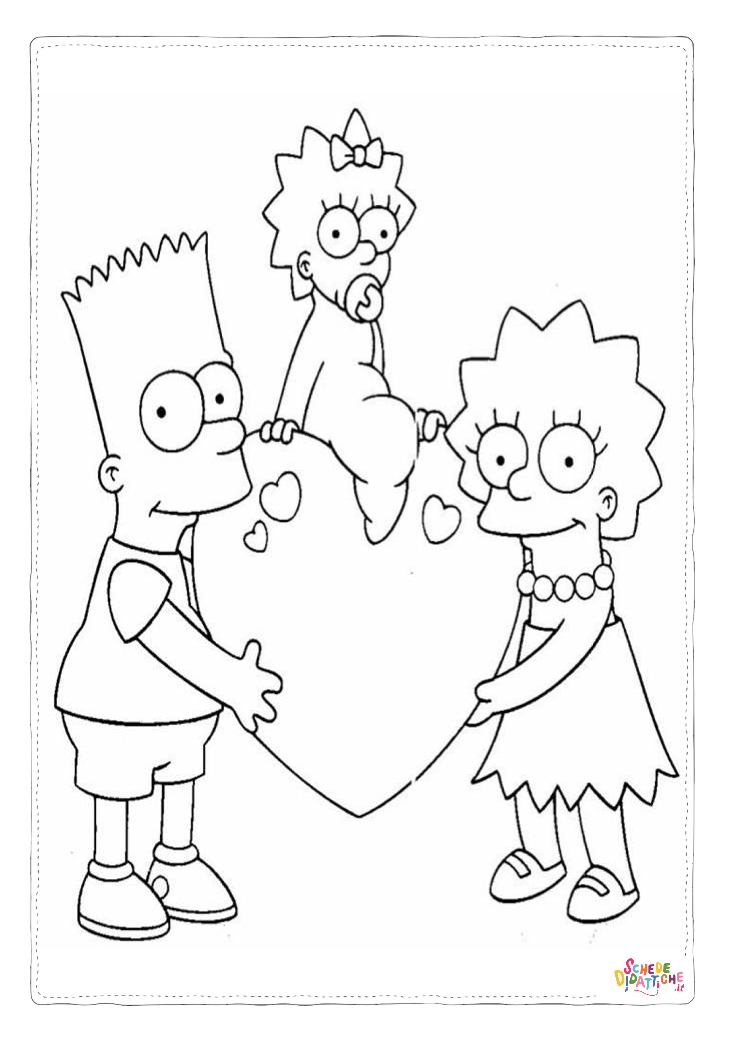 Disegno di I Simpson da stampare e colorare 41