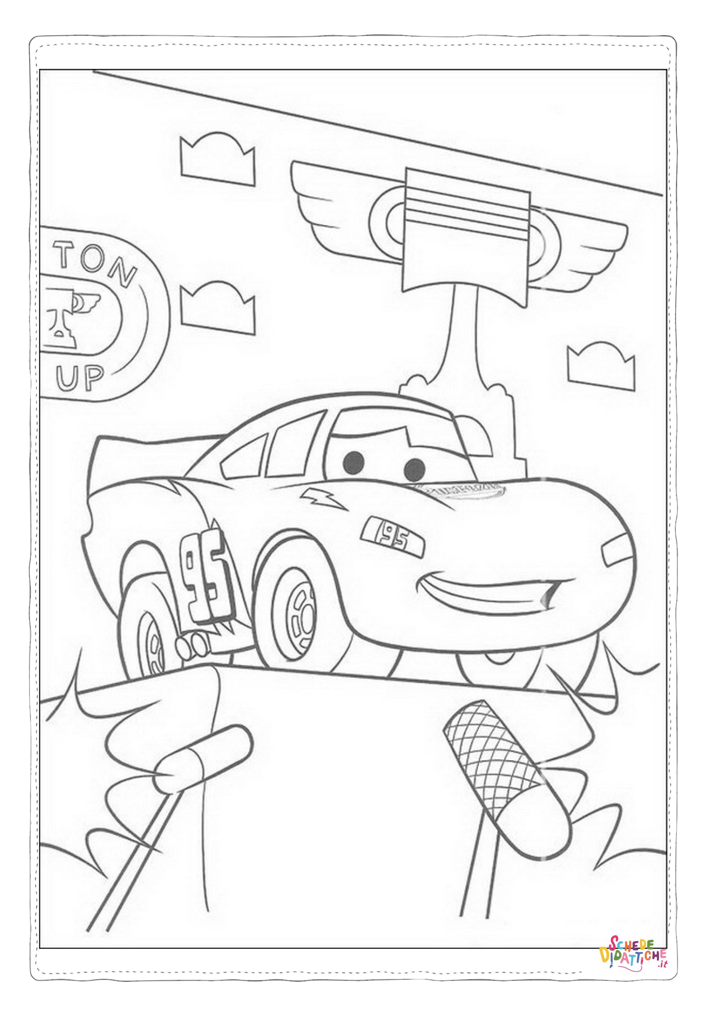 Disegno di Cars da stampare e colorare 165