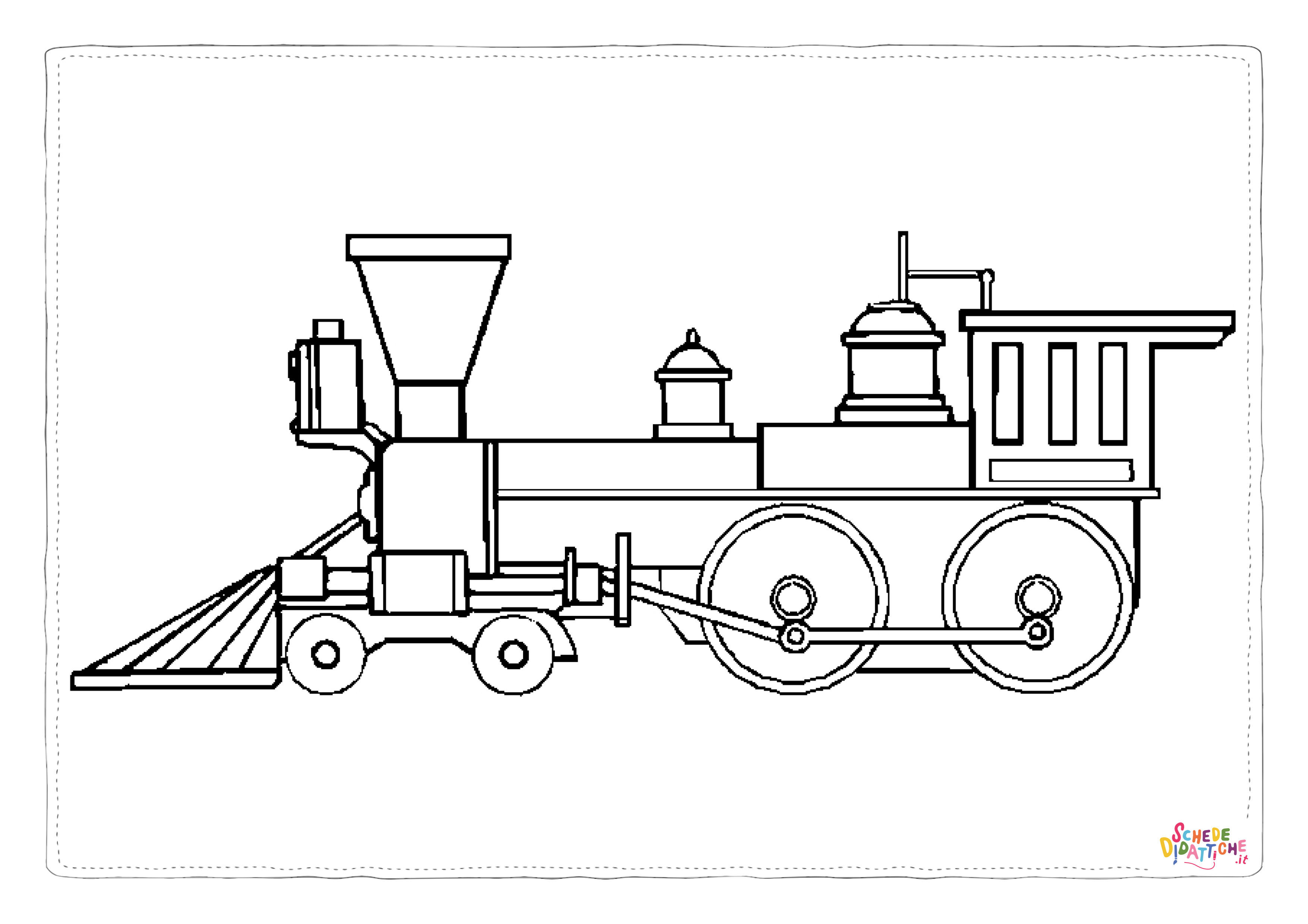 Disegno di treno da stampare e colorare 46