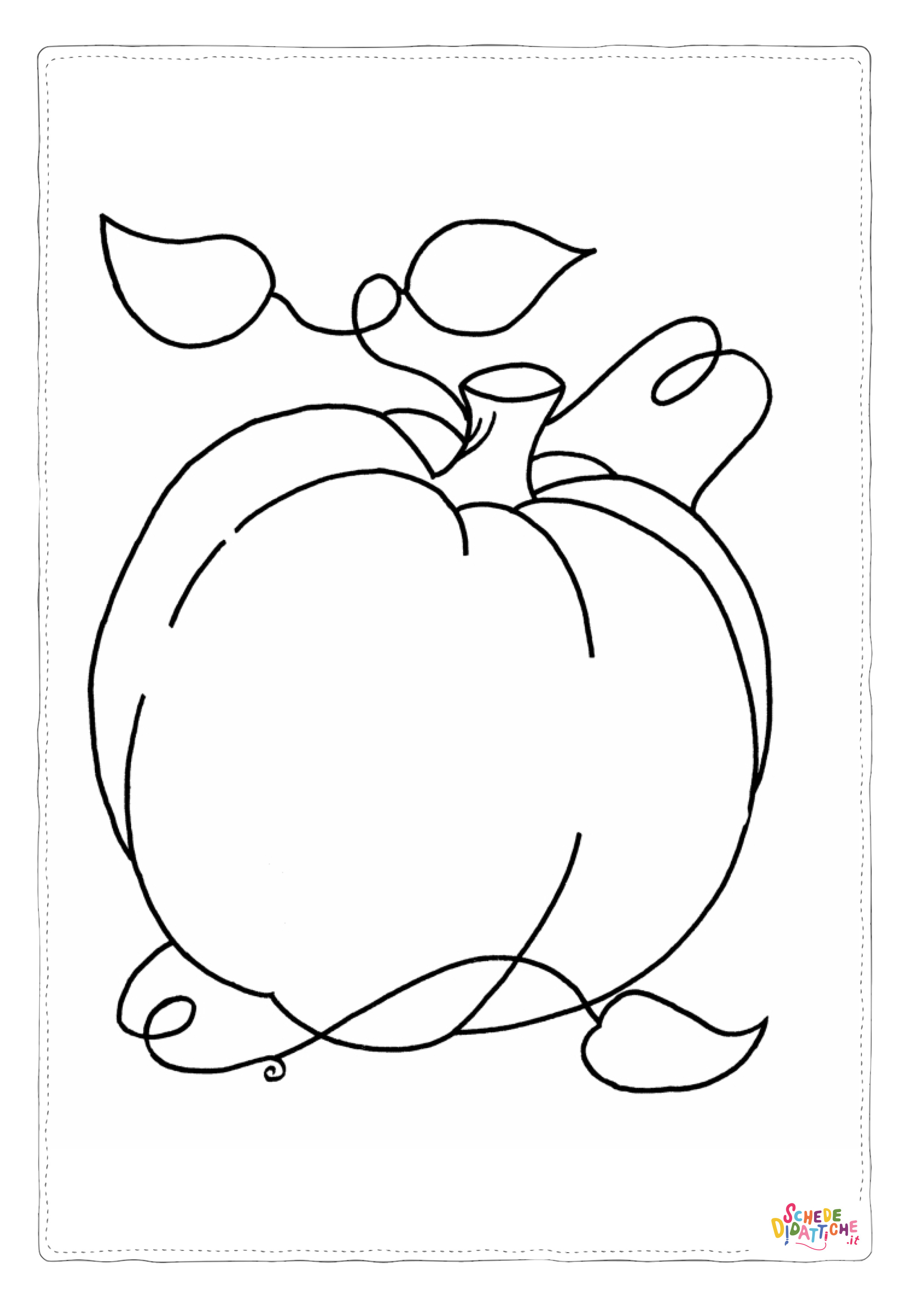 Disegno "Disegno di zucca da stampare e colorare 3" Disegno di zucca da stampare e colorare 3