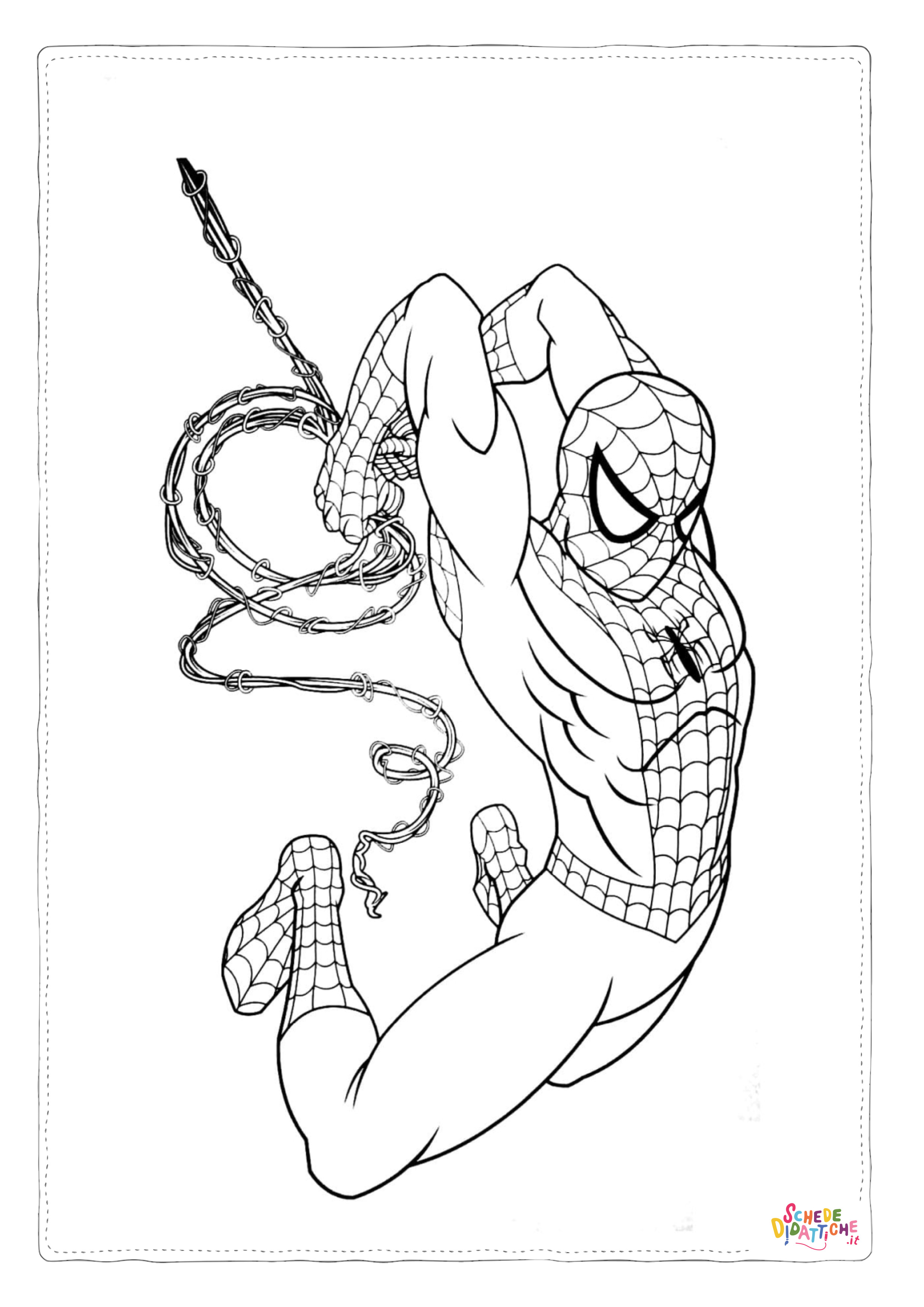 Disegno "Disegno di Spiderman da stampare e colorare 63" Disegno di Spiderman da stampare e colorare 63