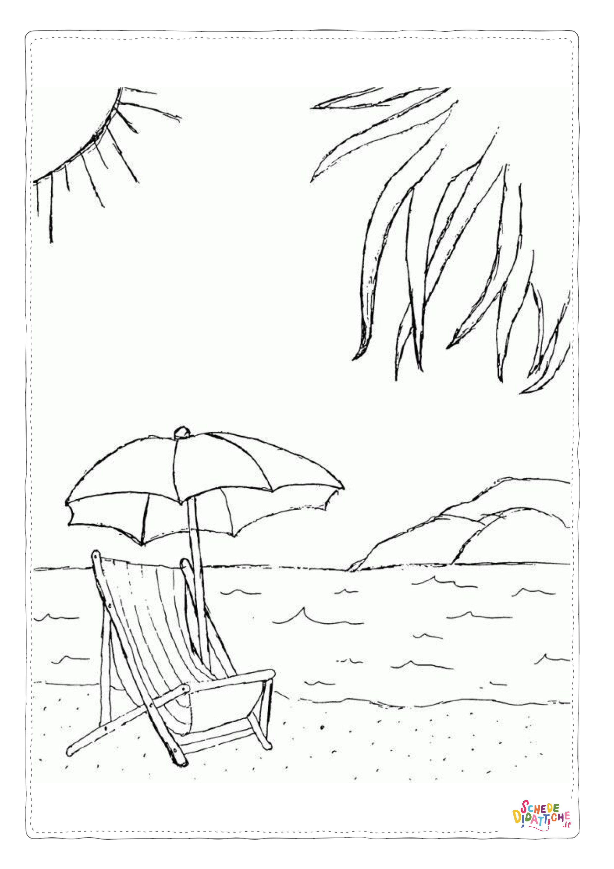 Disegno "Disegno di mare da stampare e colorare 99" Disegno di mare da stampare e colorare 99