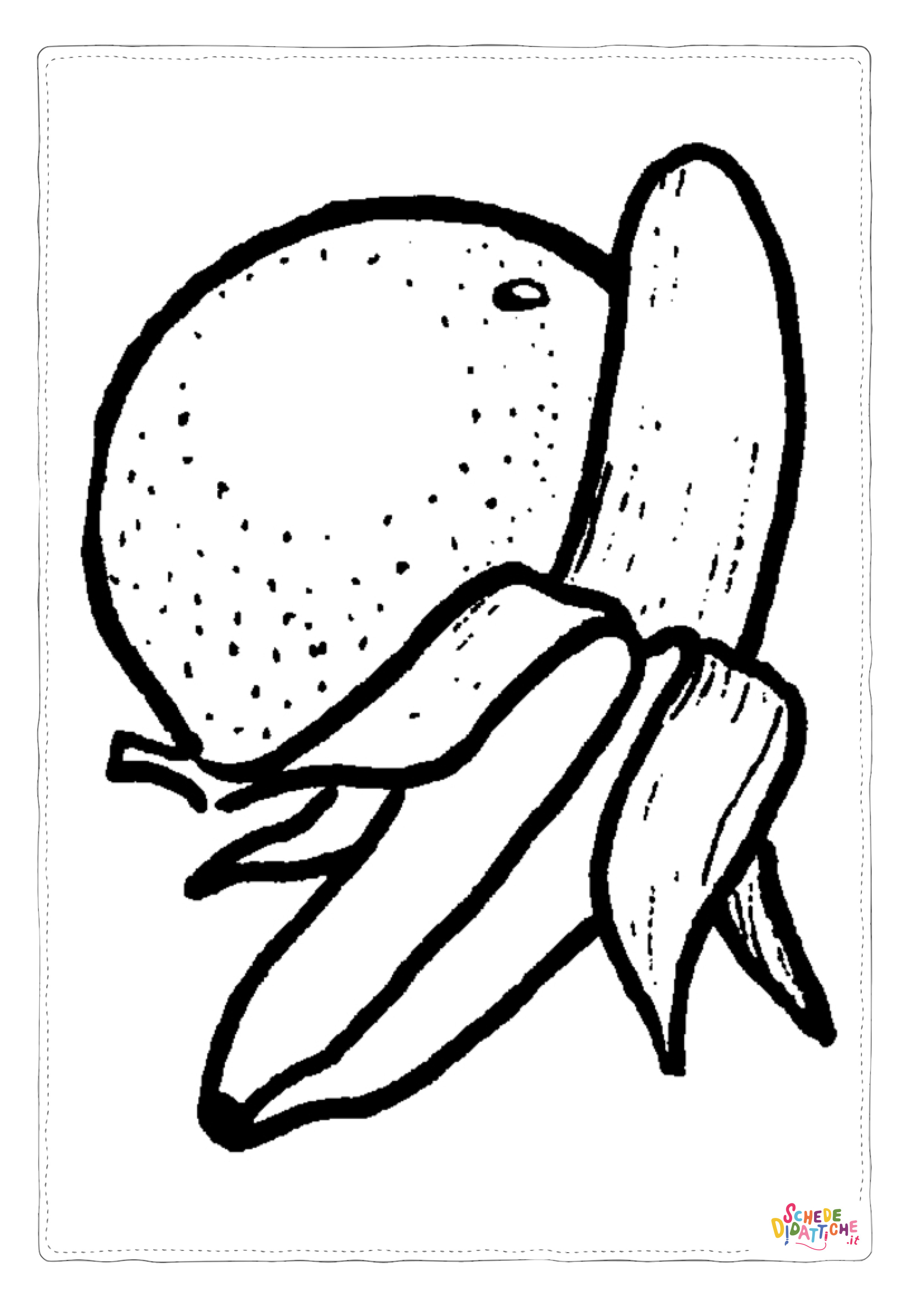 Disegno di cesto di frutta da stampare e colorare 31