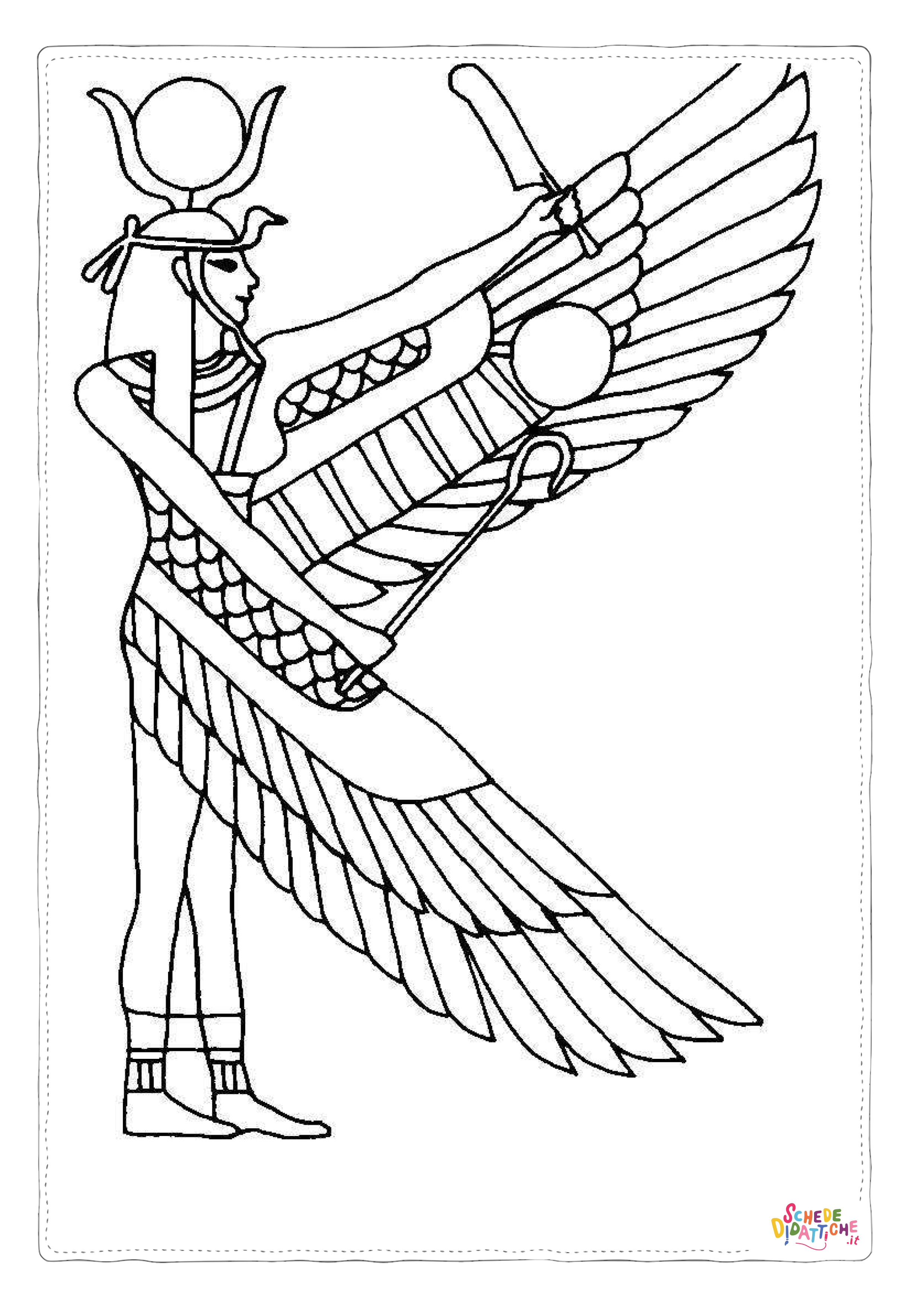 Disegno "Disegno di Impero Egizio da stampare e colorare 2" Disegno di Impero Egizio da stampare e colorare 2