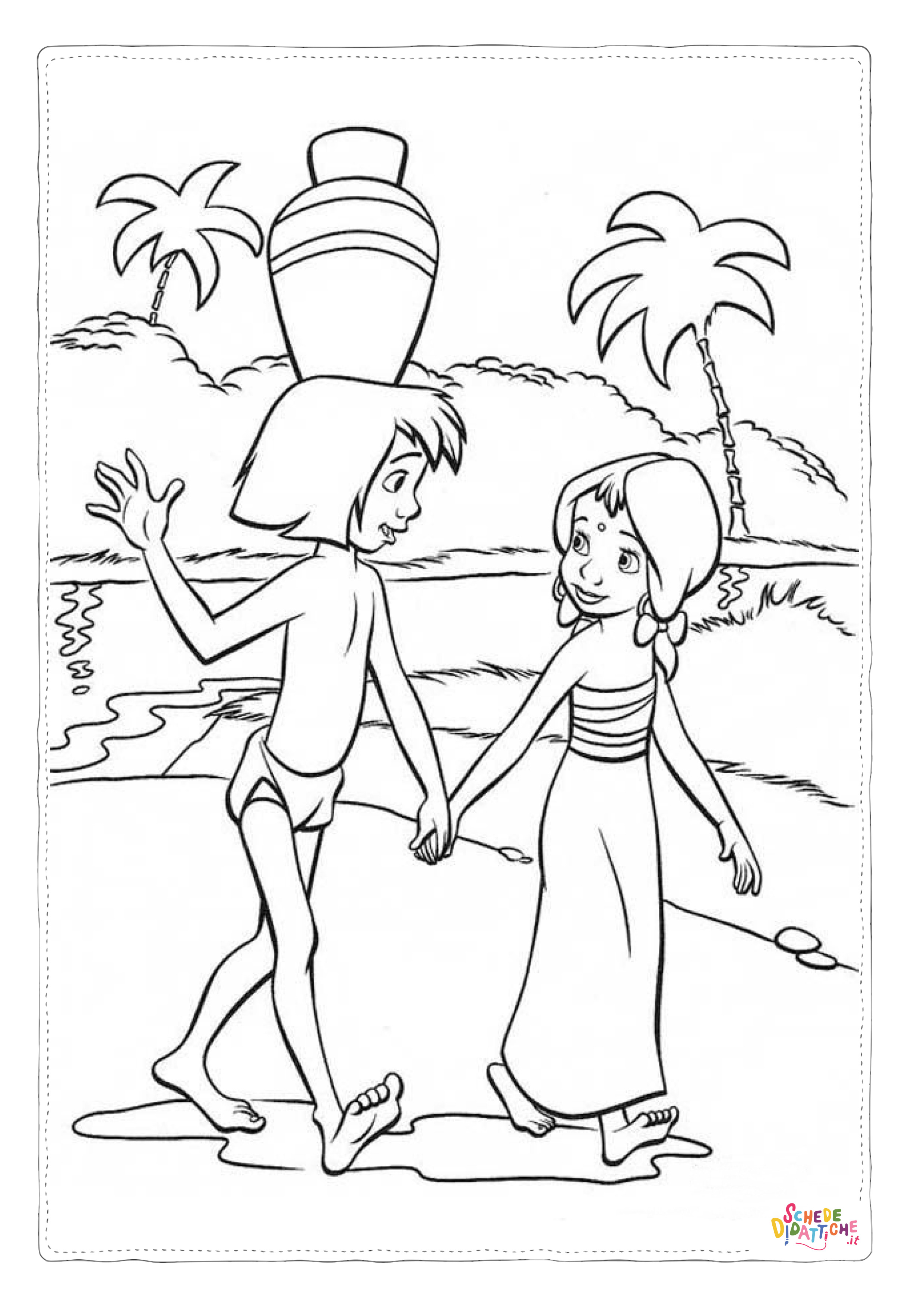 Disegno di Il libro della giungla da stampare e colorare 90
