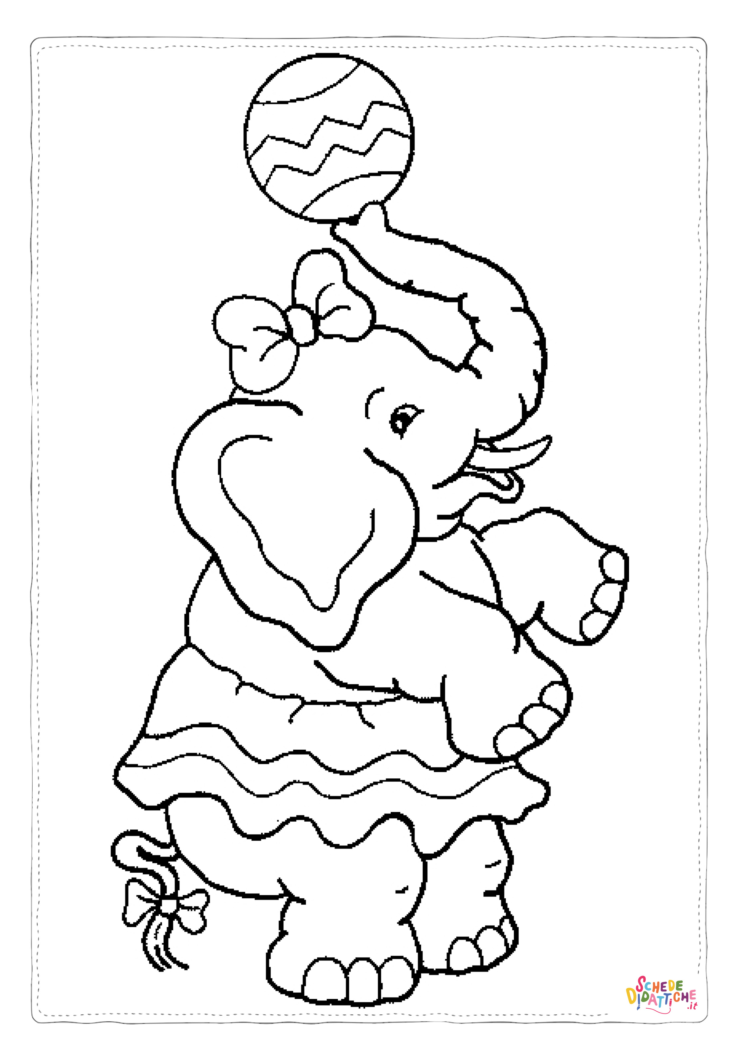 Disegno di circense da stampare e colorare 11