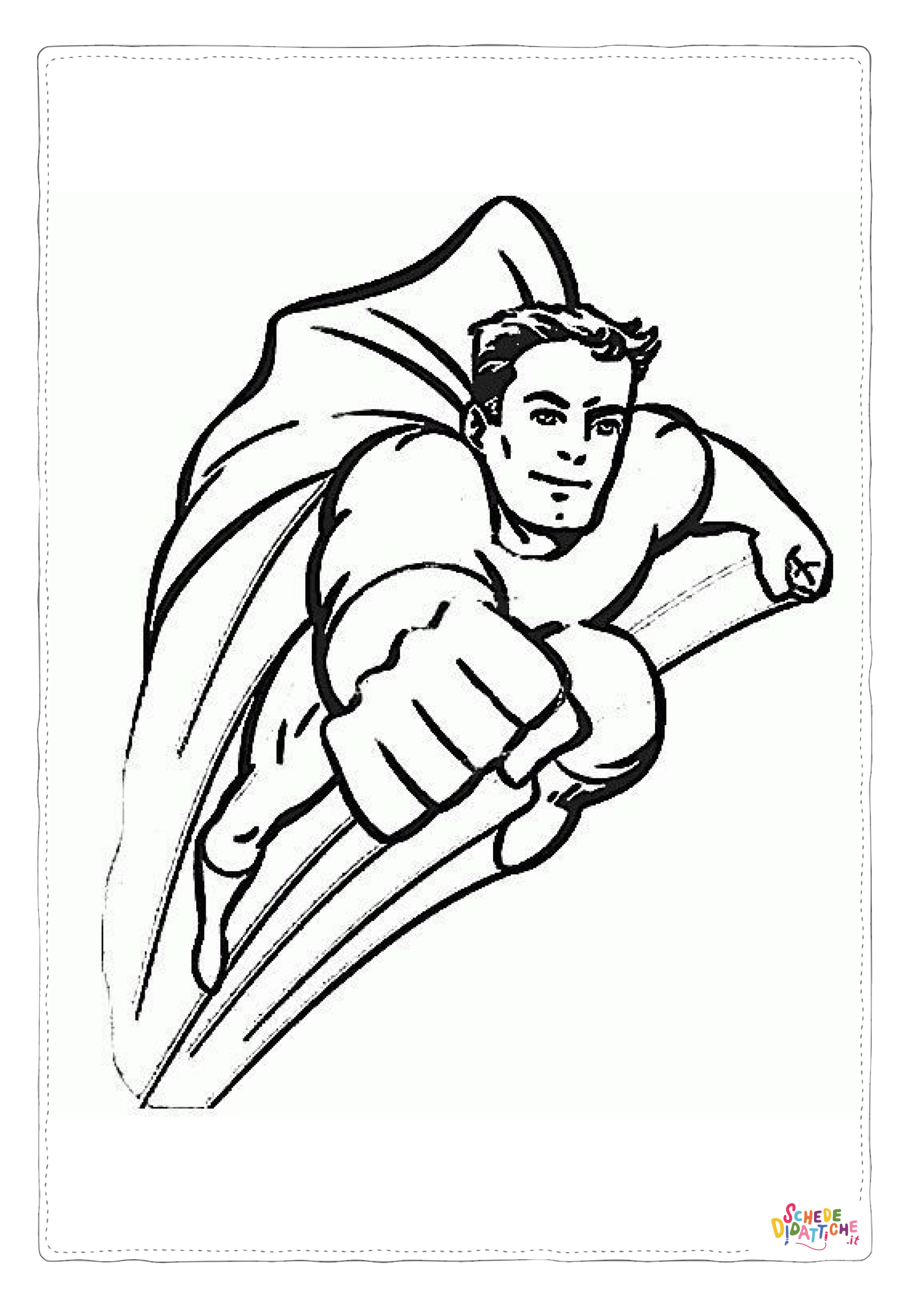 Disegno "Disegno di Superman da stampare e colorare 57" Disegno di Superman da stampare e colorare 57