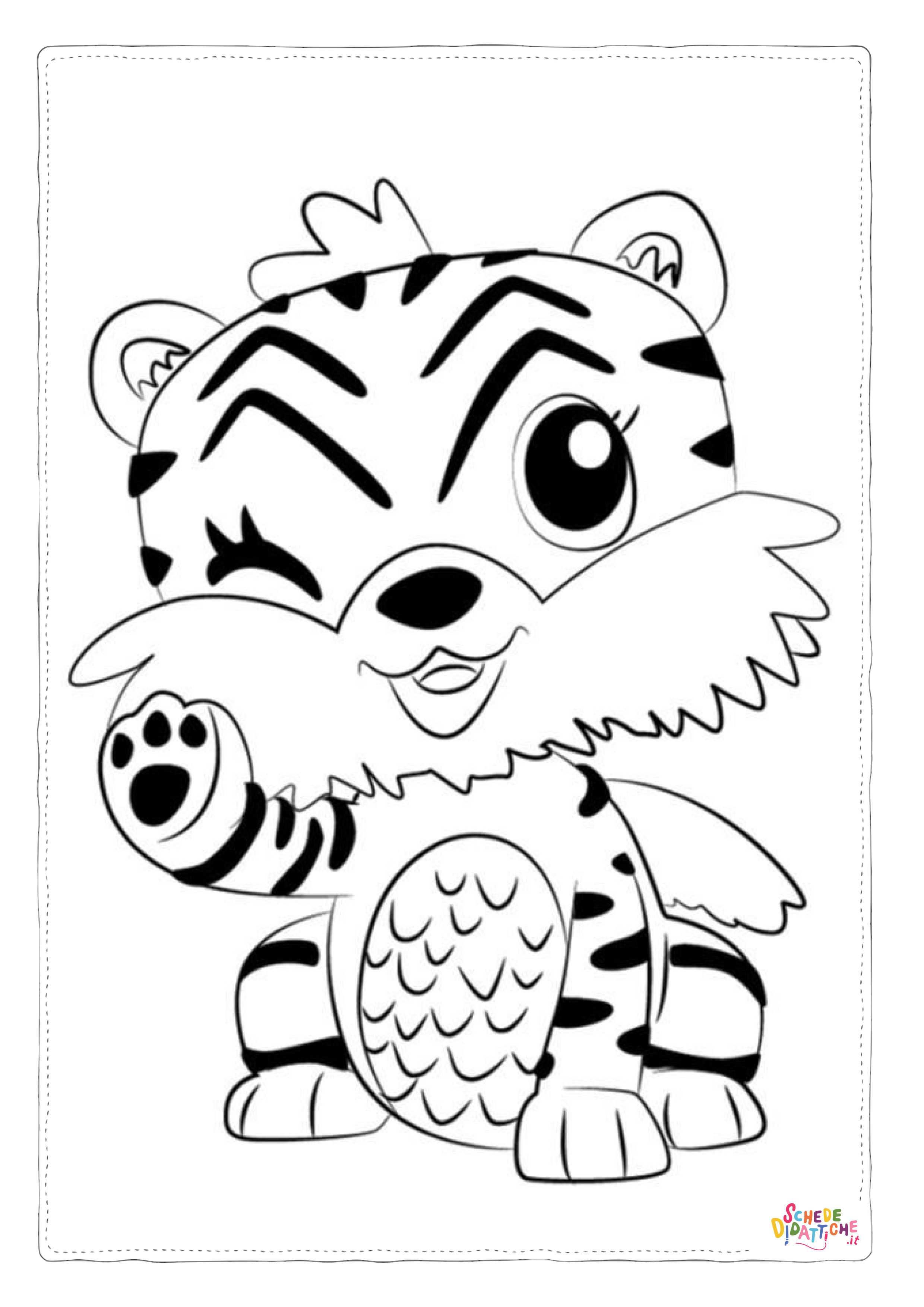 Disegno "Disegno di tigre da stampare e colorare 63" Disegno di tigre da stampare e colorare 63