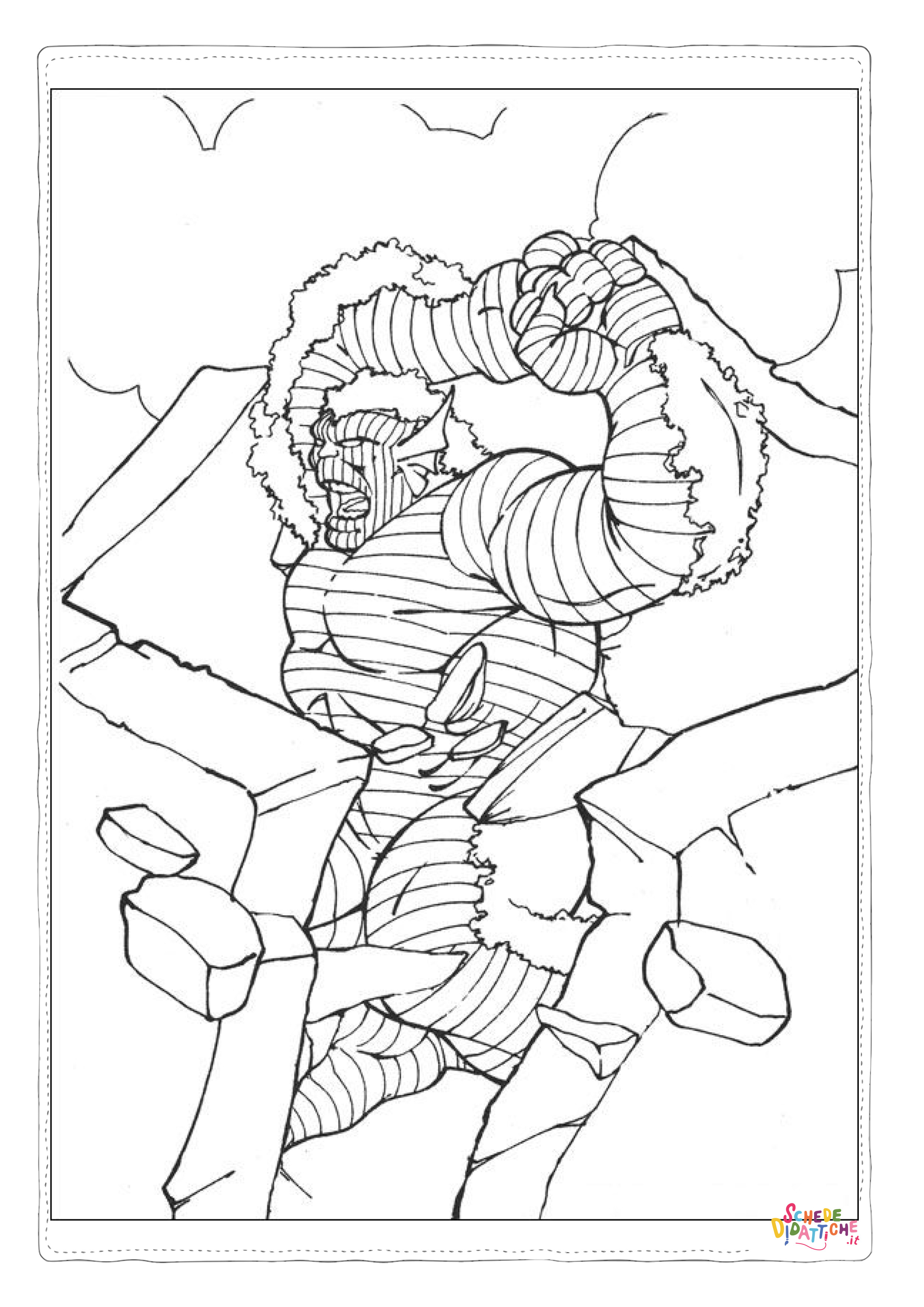 Disegno "Disegno di Hulk da stampare e colorare 33" Disegno di Hulk da stampare e colorare 33