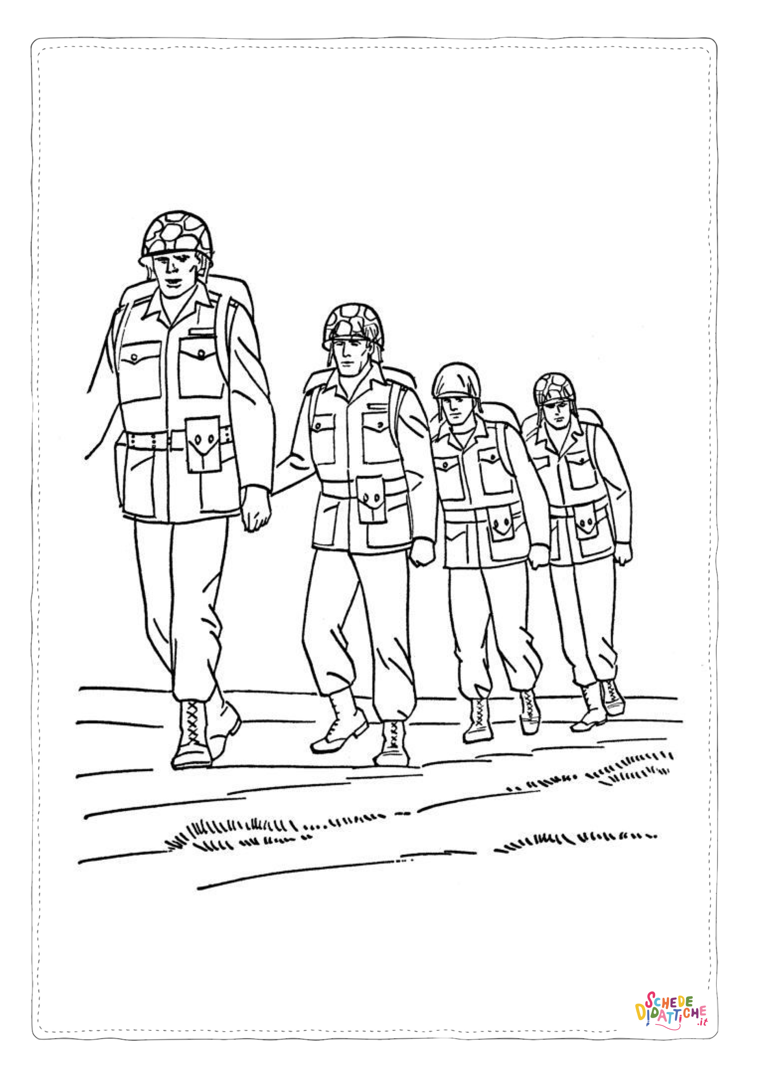 Disegno di soldato da stampare e colorare 42