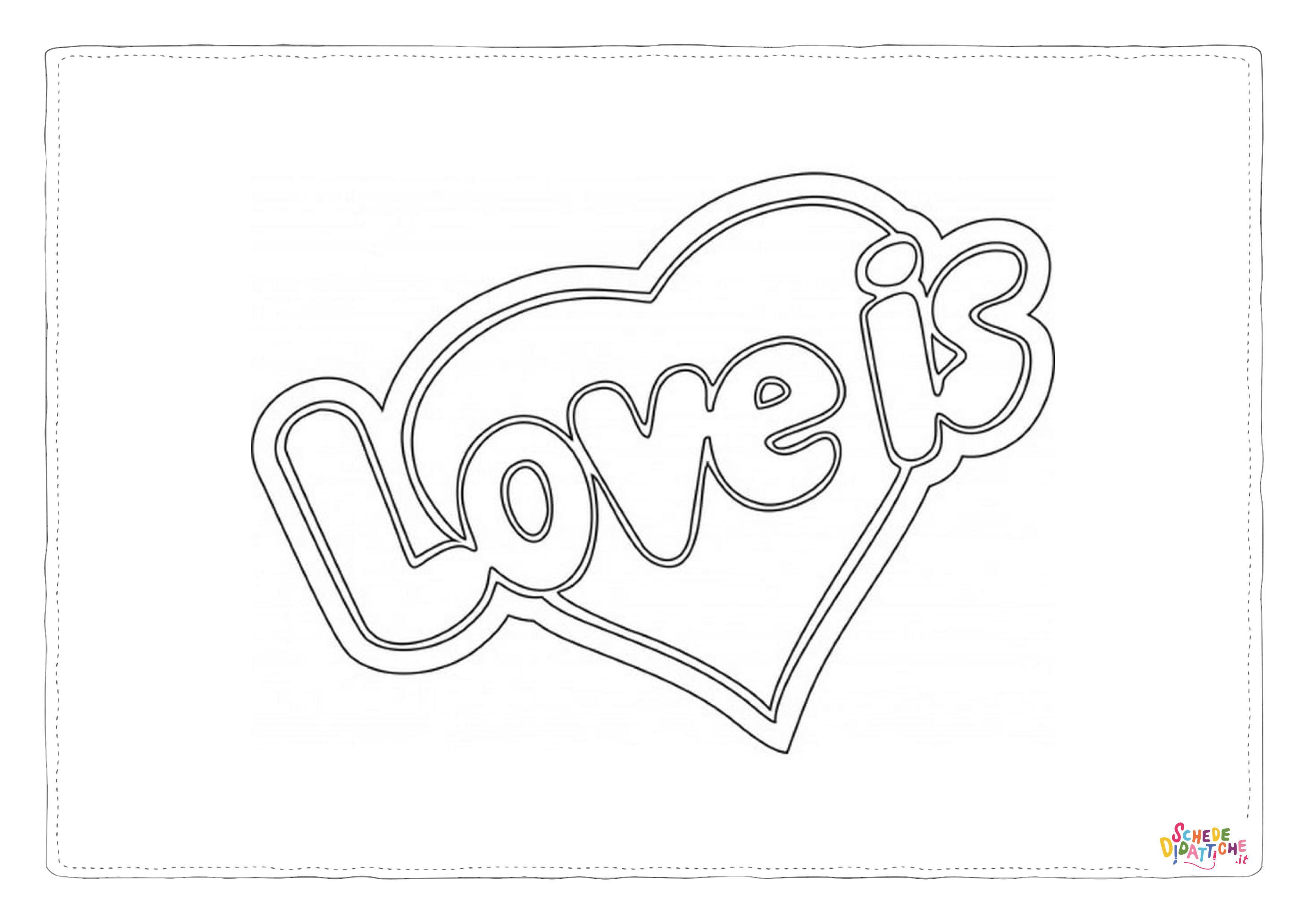Disegno "Disegno di San Valentino da stampare e colorare 48" Disegno di San Valentino da stampare e colorare 48