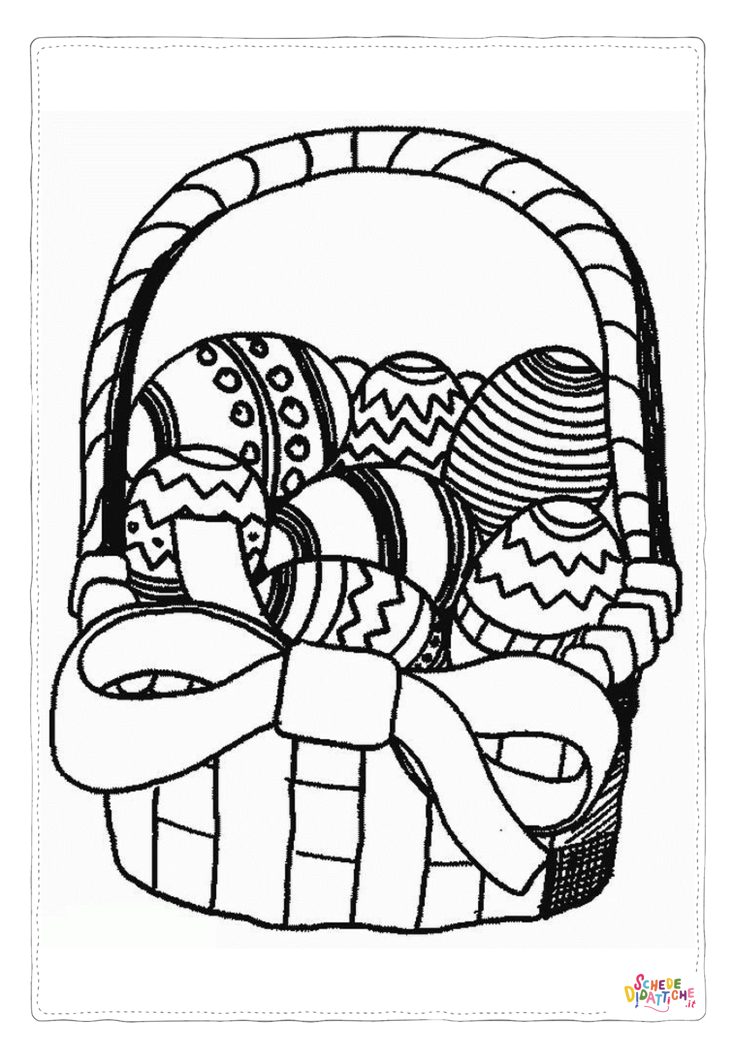 Disegno "Disegno di uovo di Pasqua da stampare e colorare 200" Disegno di uovo di Pasqua da stampare e colorare 200