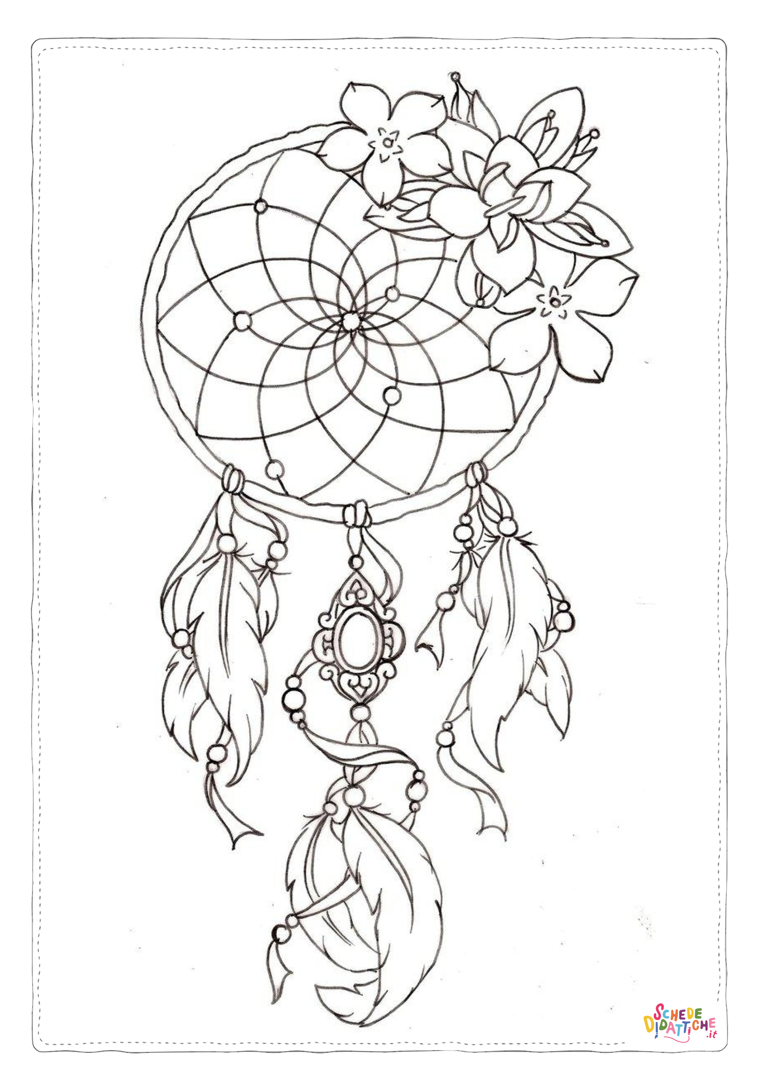 Disegno "Disegno di acchiappasogni da stampare e colorare 25" Disegno di acchiappasogni da stampare e colorare 25