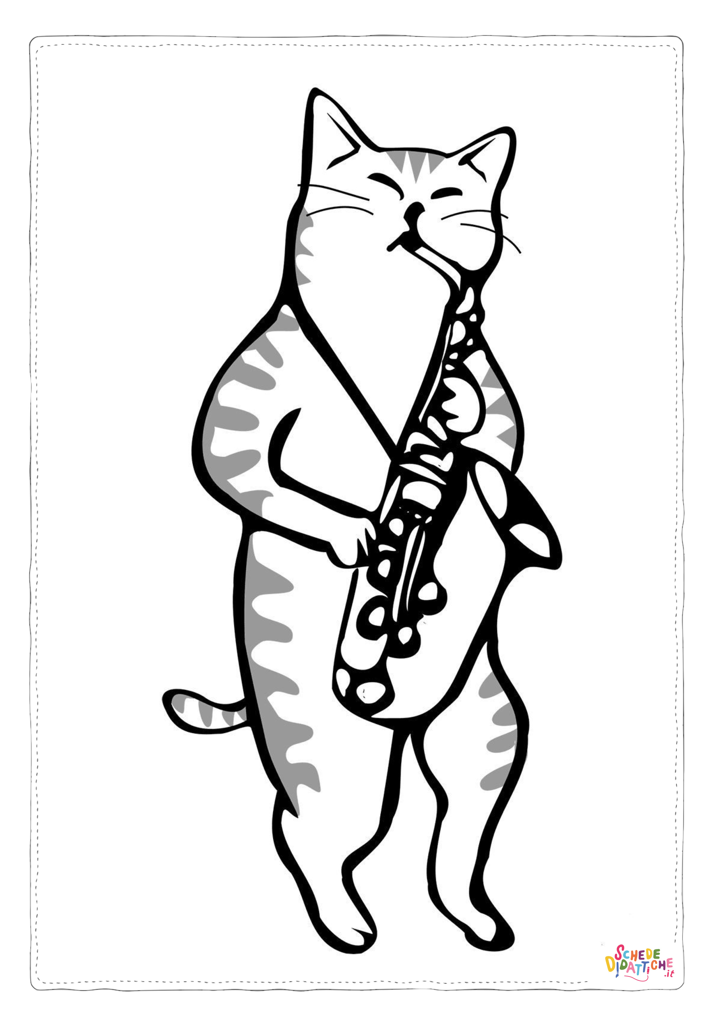 Disegno "Disegno di musicista da stampare e colorare 20" Disegno di musicista da stampare e colorare 20