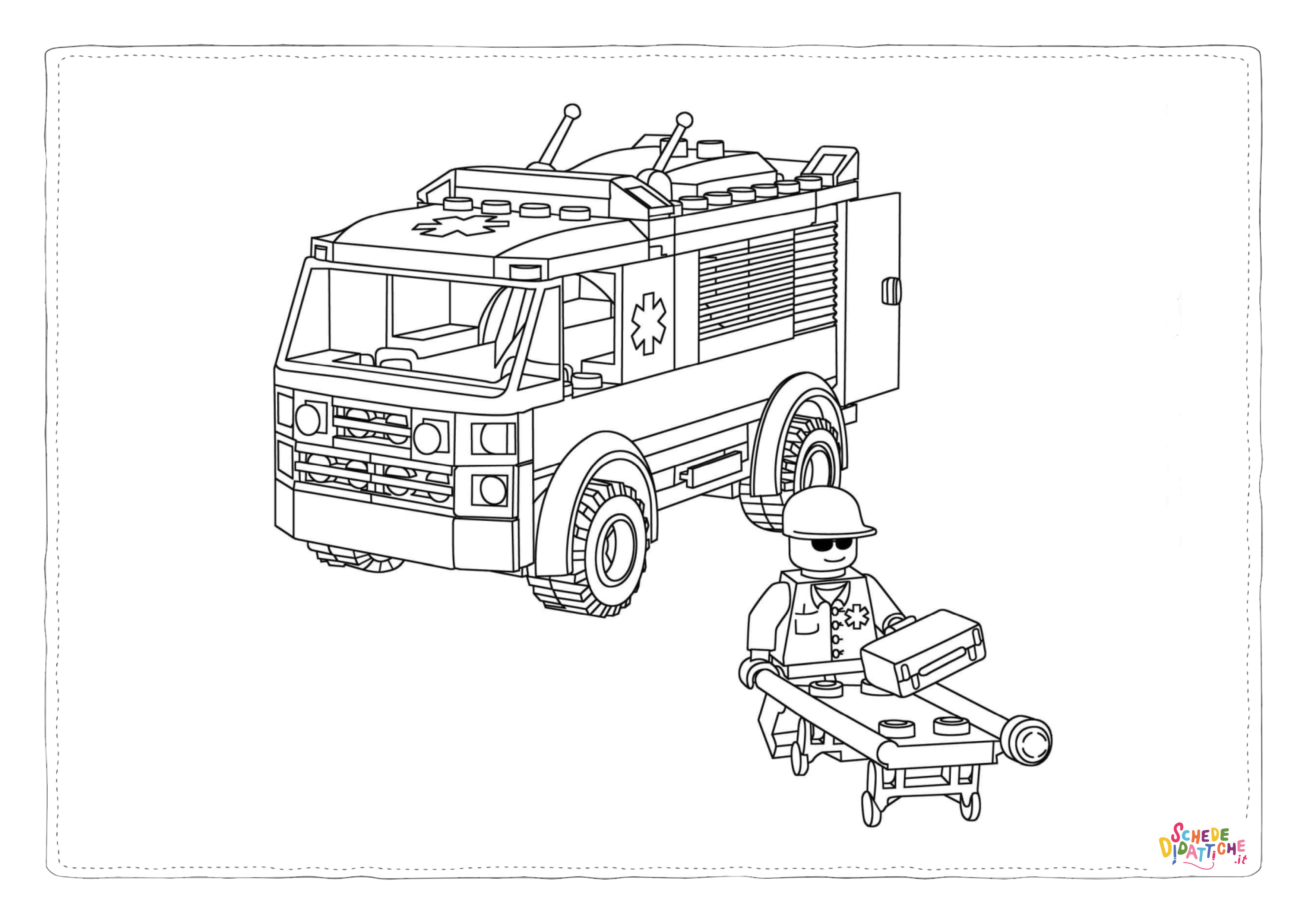 Disegno "Disegno di LEGO City da stampare e colorare 8" Disegno di LEGO City da stampare e colorare 8