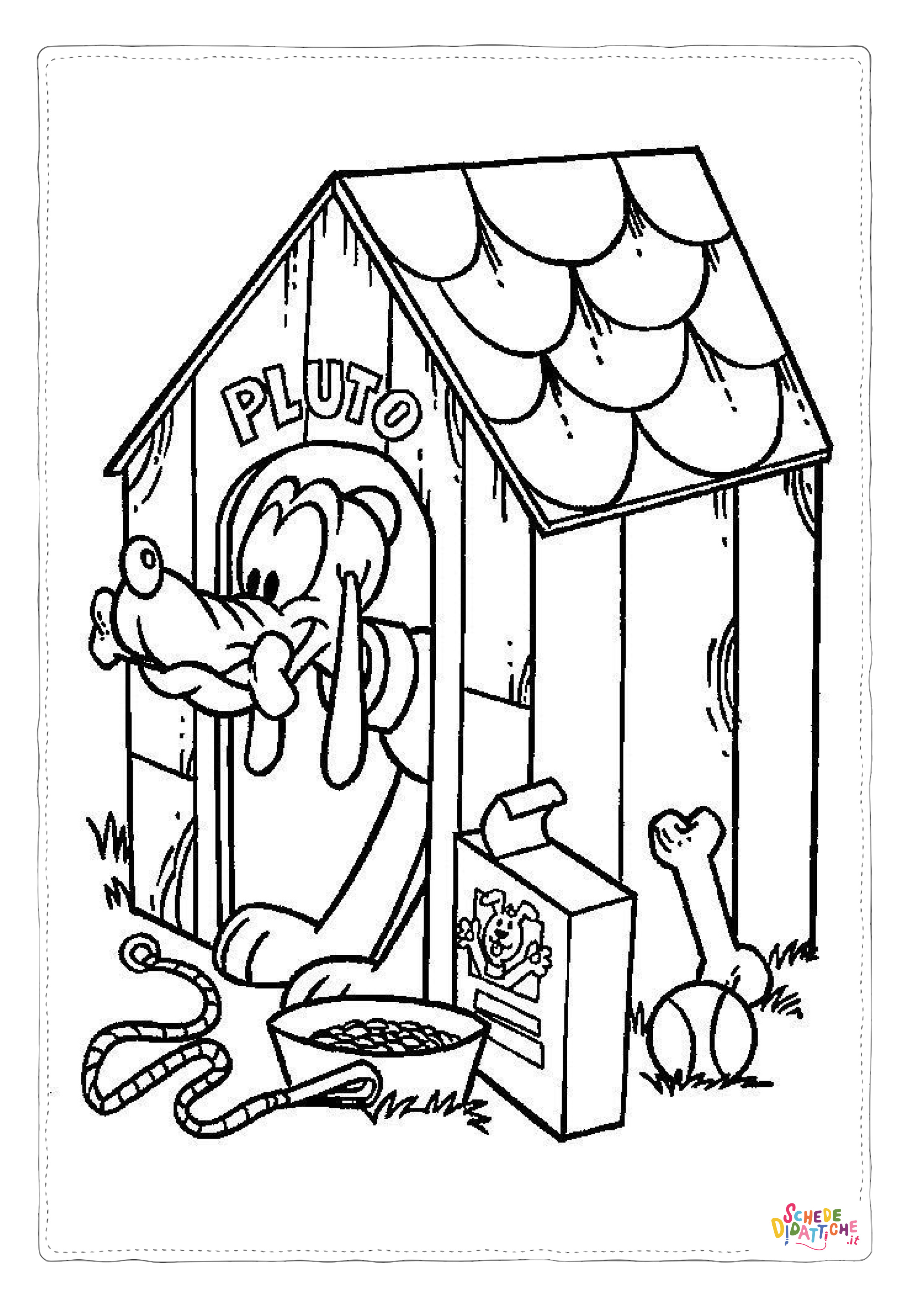Disegno "Disegno di Pluto da stampare e colorare 52" Disegno di Pluto da stampare e colorare 52