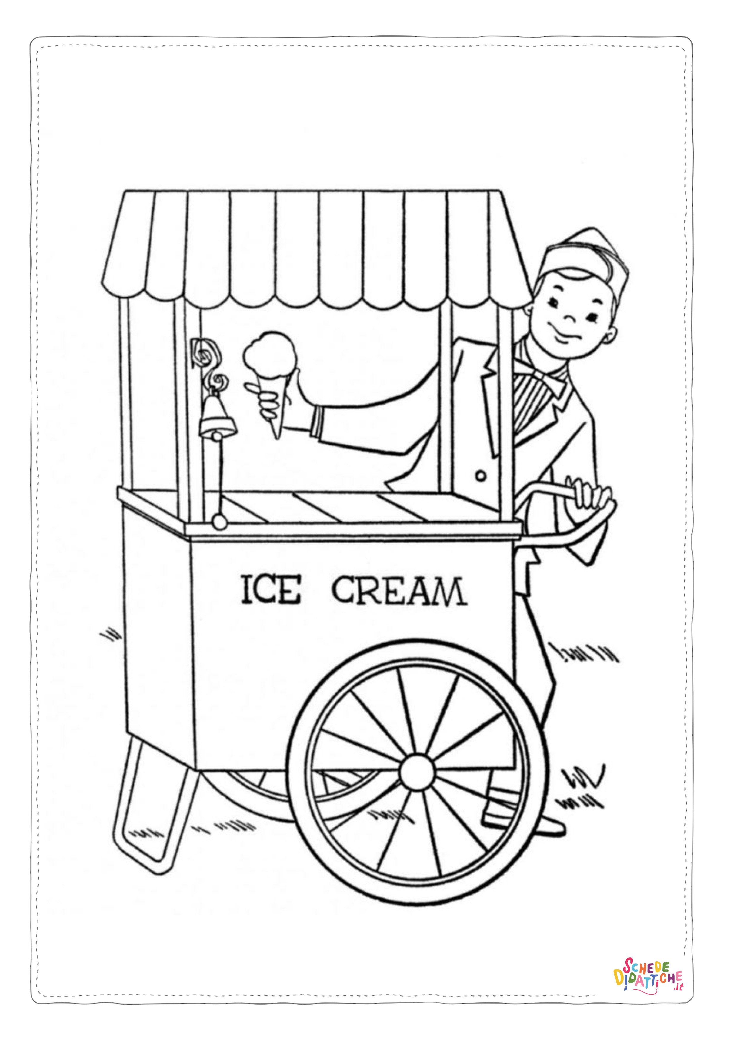Disegno di gelato da stampare e colorare 31