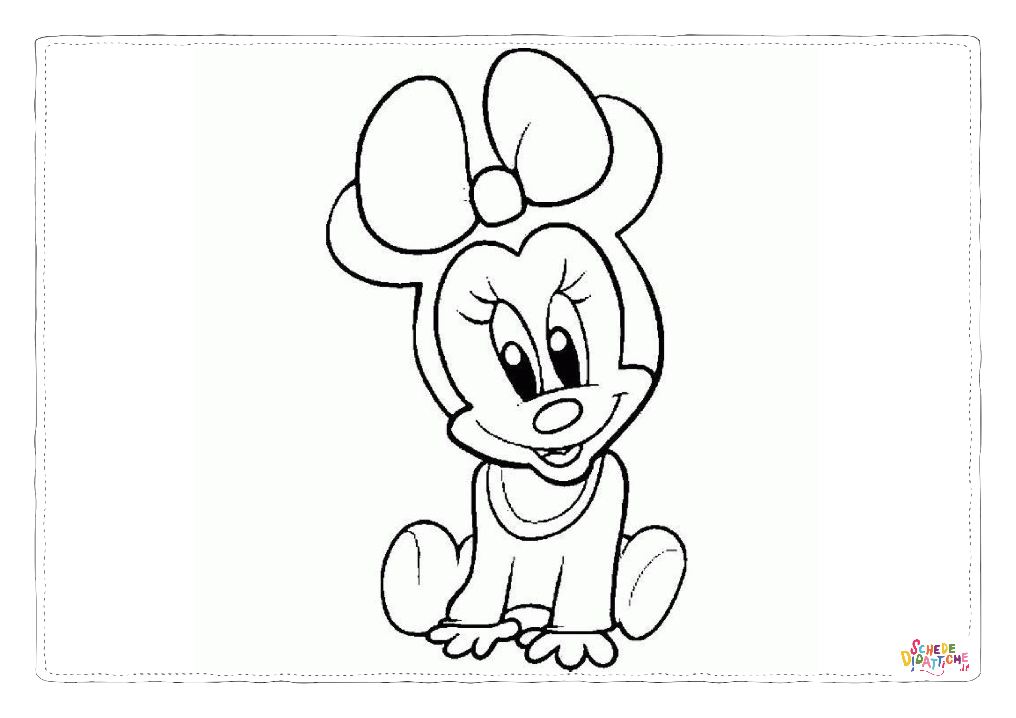 Disegno "Disegno di Minni da stampare e colorare 125" Disegno di Minni da stampare e colorare 125