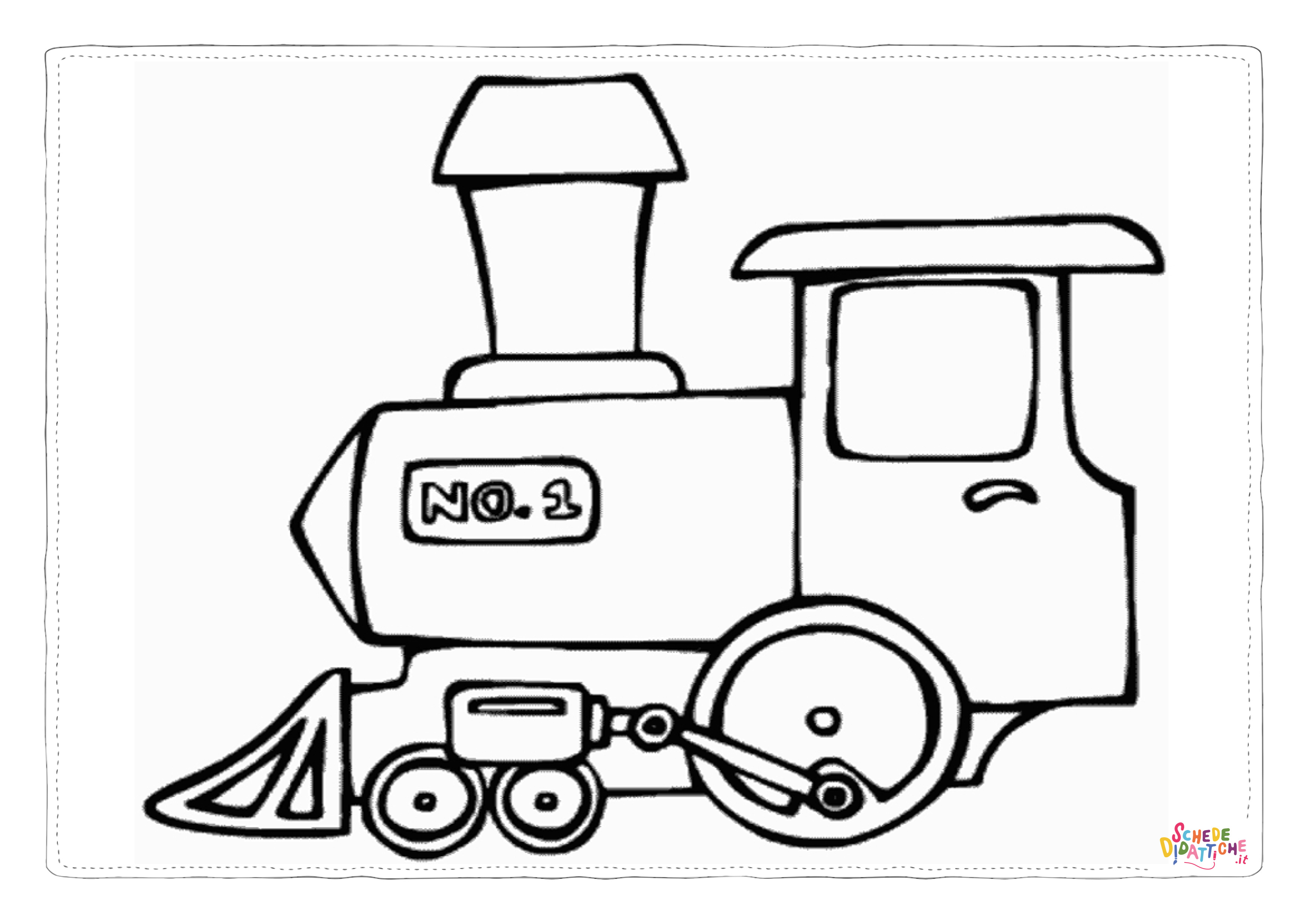 Disegno di treno da stampare e colorare 57