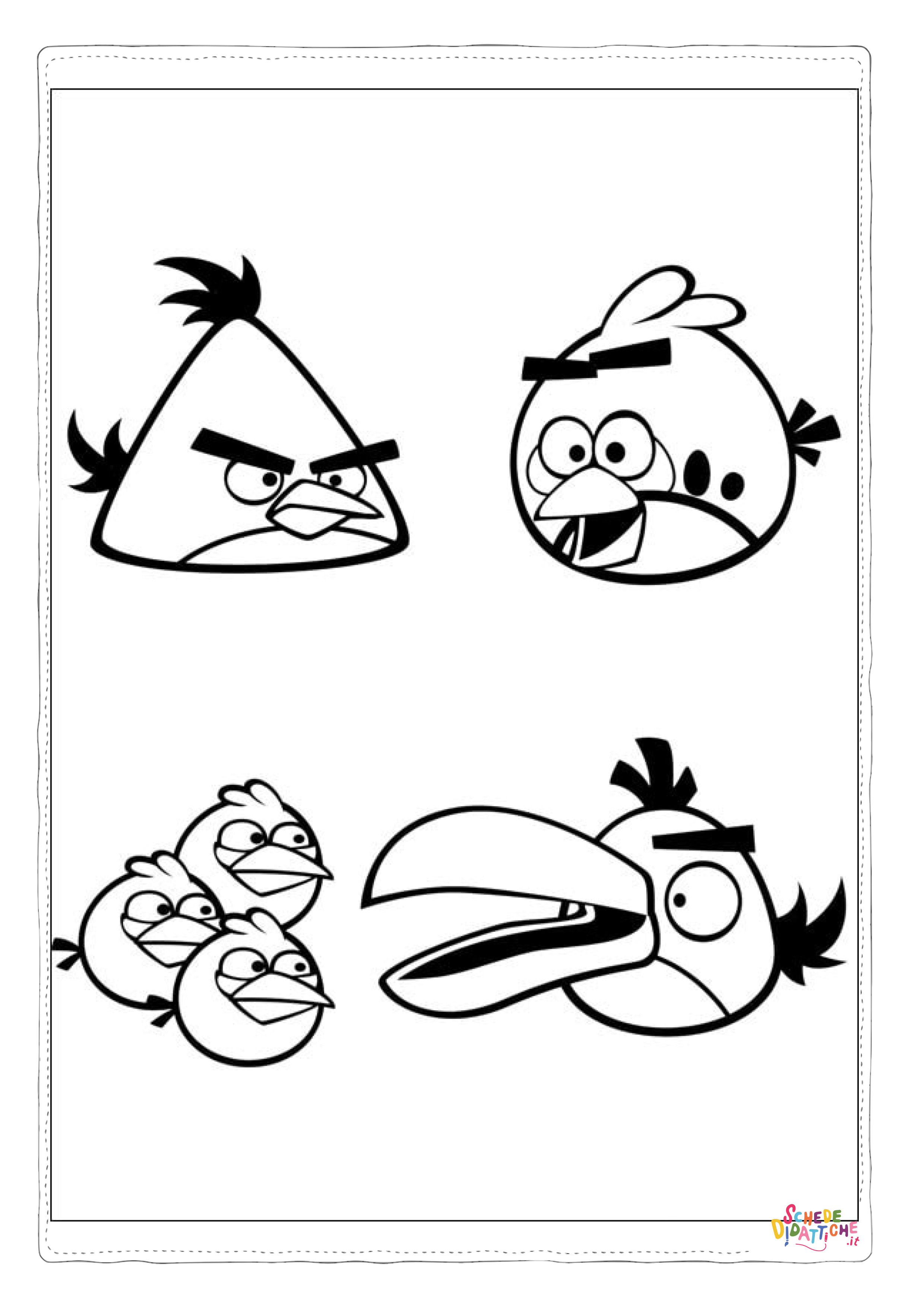 Disegno "Disegno di Angry birds da stampare e colorare 120" Disegno di Angry birds da stampare e colorare 120