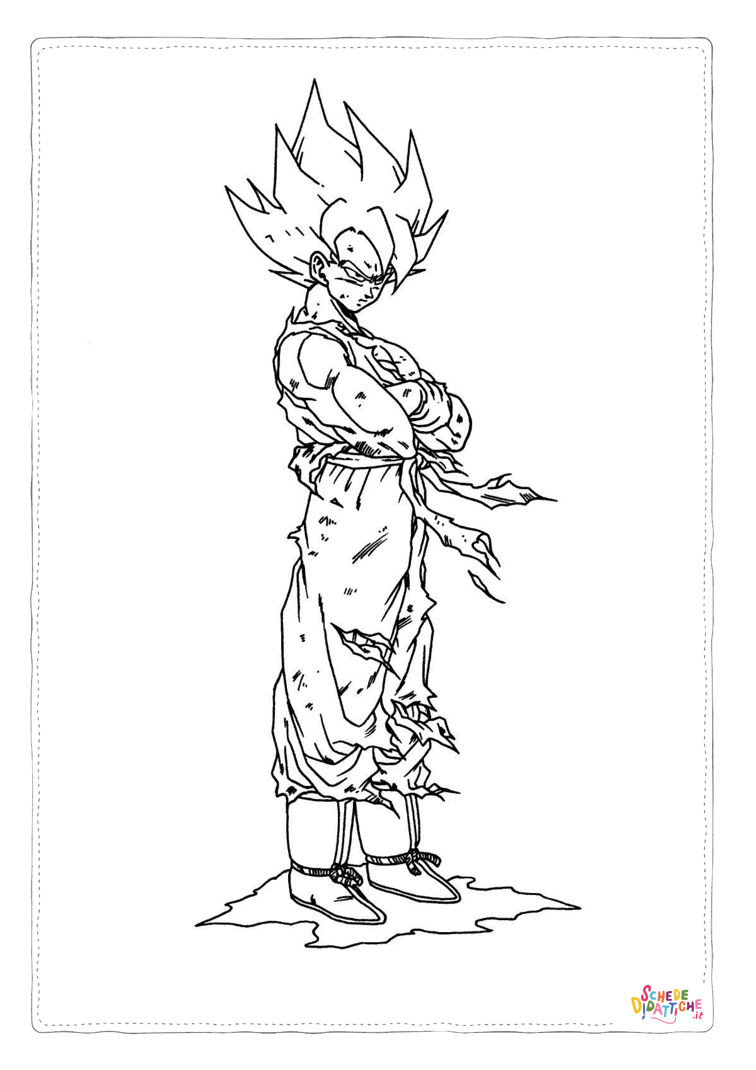 Disegno "Disegno di Dragon Ball da stampare e colorare 155" Disegno di Dragon Ball da stampare e colorare 155