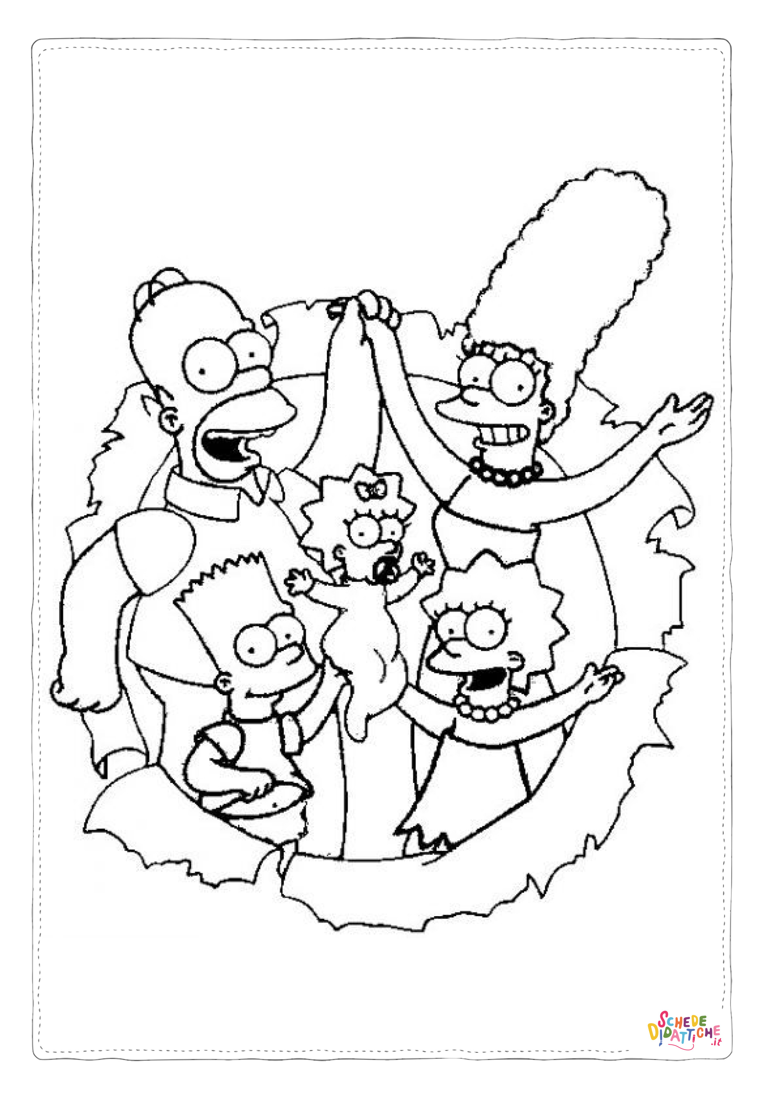 Disegno di I Simpson da stampare e colorare 34