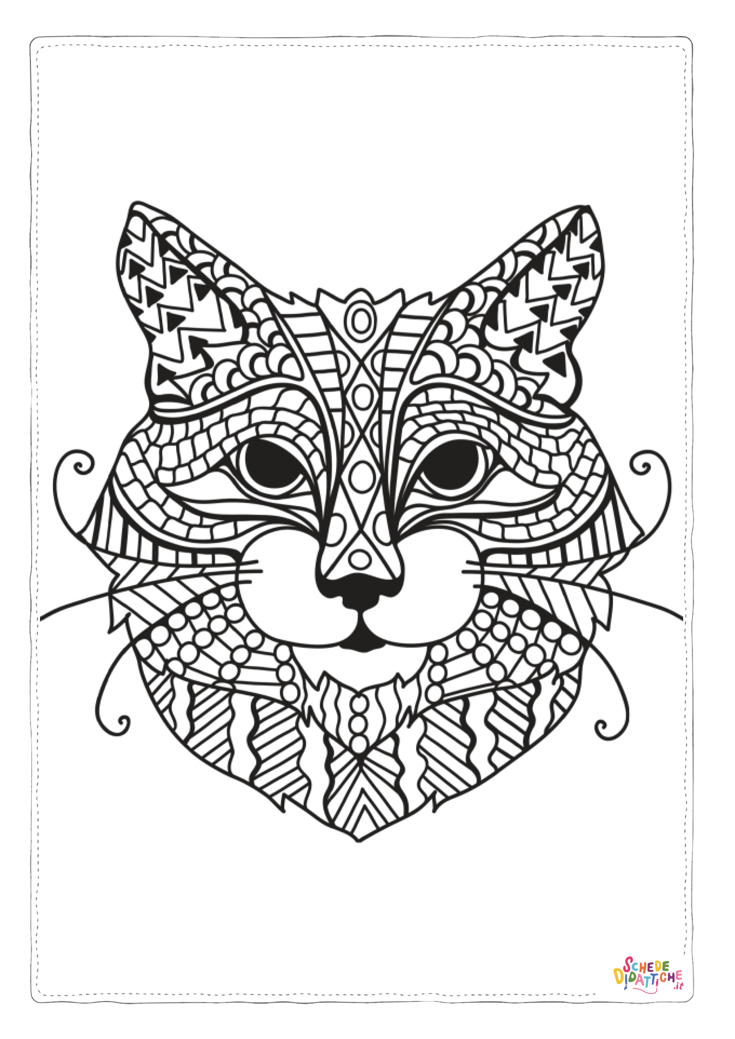 Disegno "Disegno di mandala da stampare e colorare 105" Disegno di mandala da stampare e colorare 105