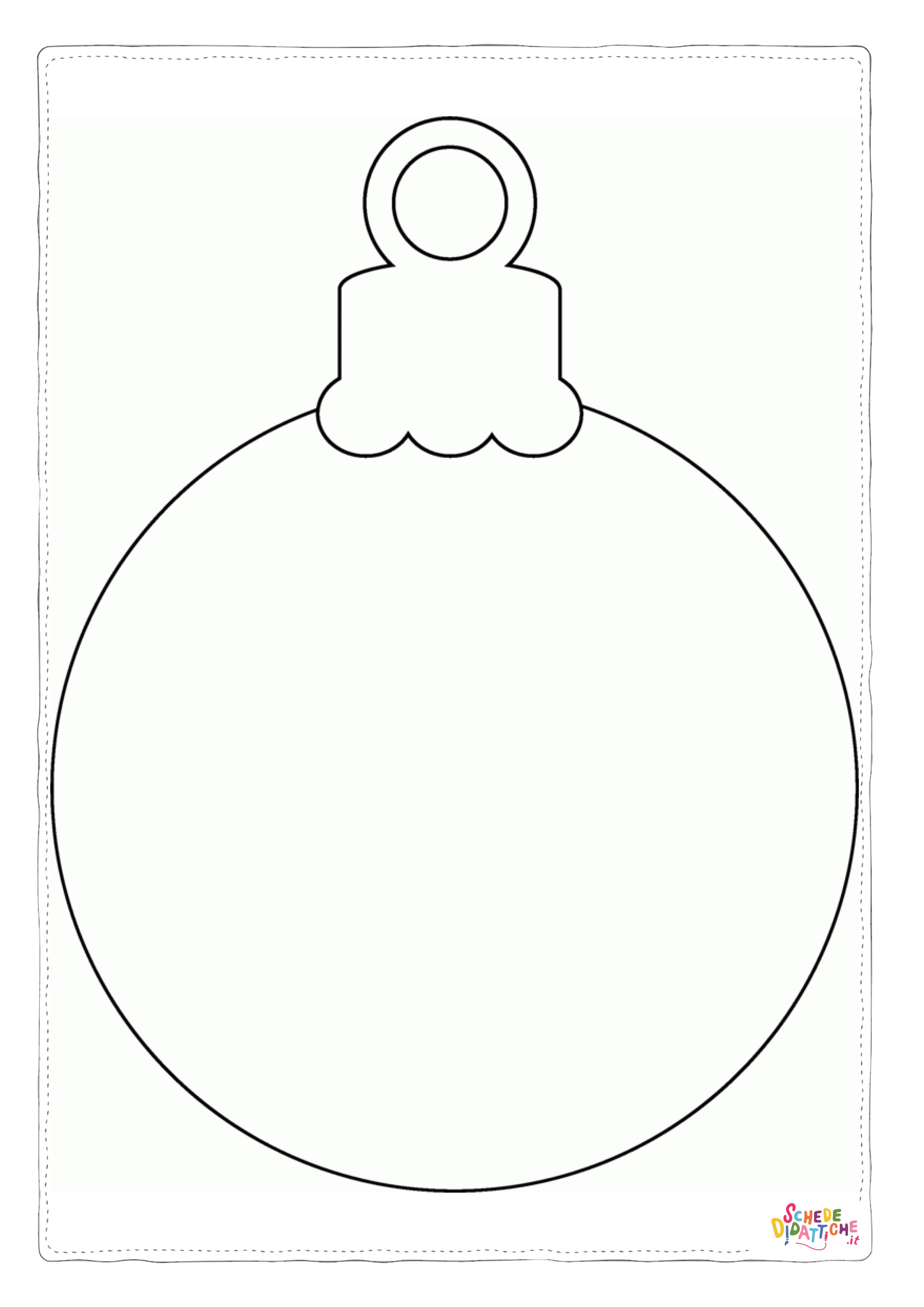 Disegno "Disegno di palla di Natale da stampare e colorare 18" Disegno di palla di Natale da stampare e colorare 18